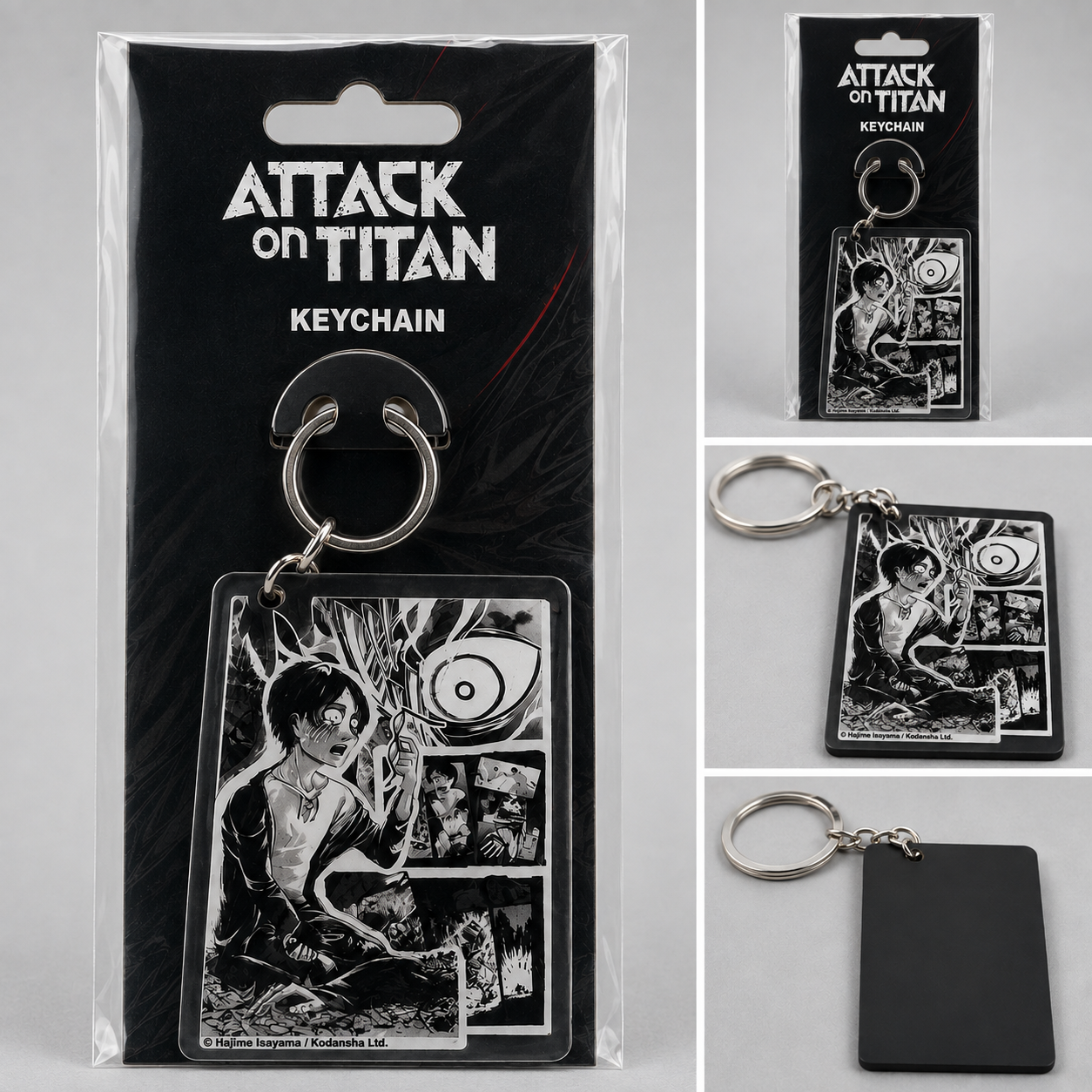 Attack on Titan Eren Yeager Childhood Manga Panel Keychain