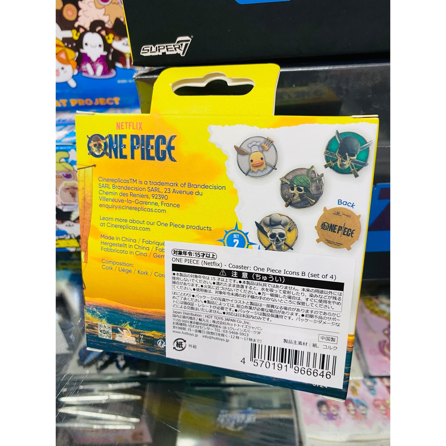 Netflix One Piece Coaster Icon Set B 4pc
