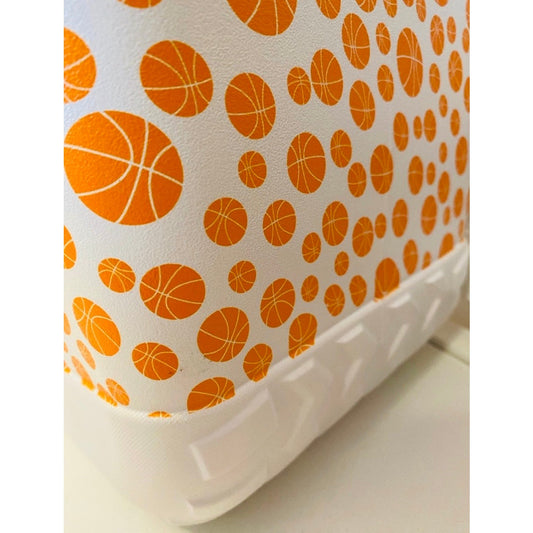 Extra Large Orange Basketballs Beach Bag Jibbitz Charm Tote