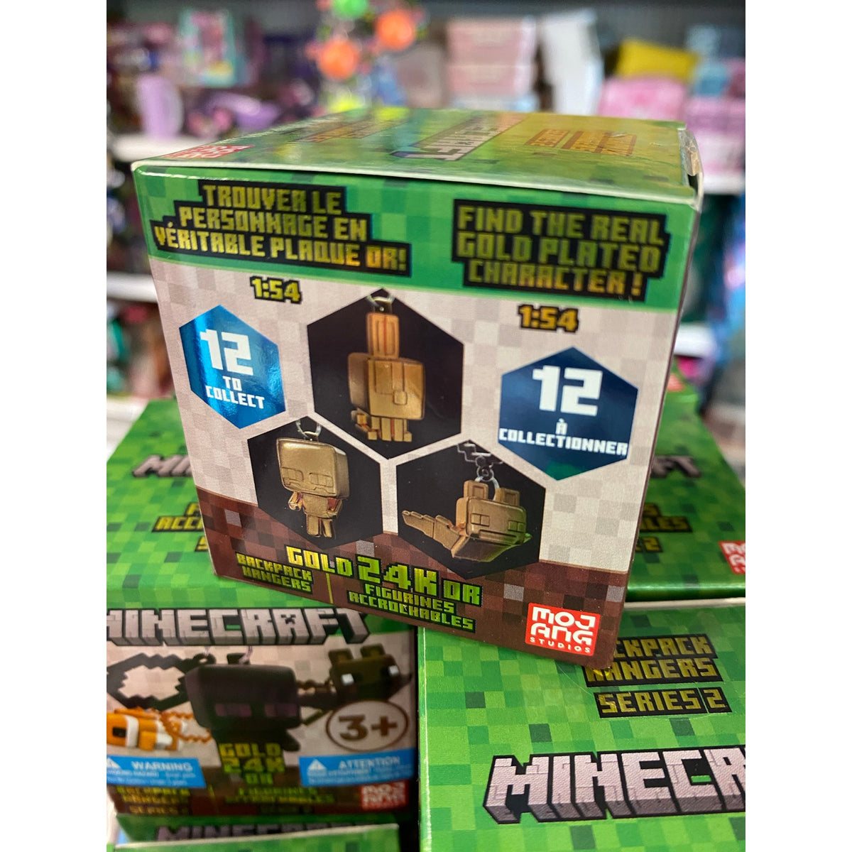 Minecraft Hanger Rack Minecraft 24k Gold Backpack Hanger Series 2 Blind Box – FRUITS
