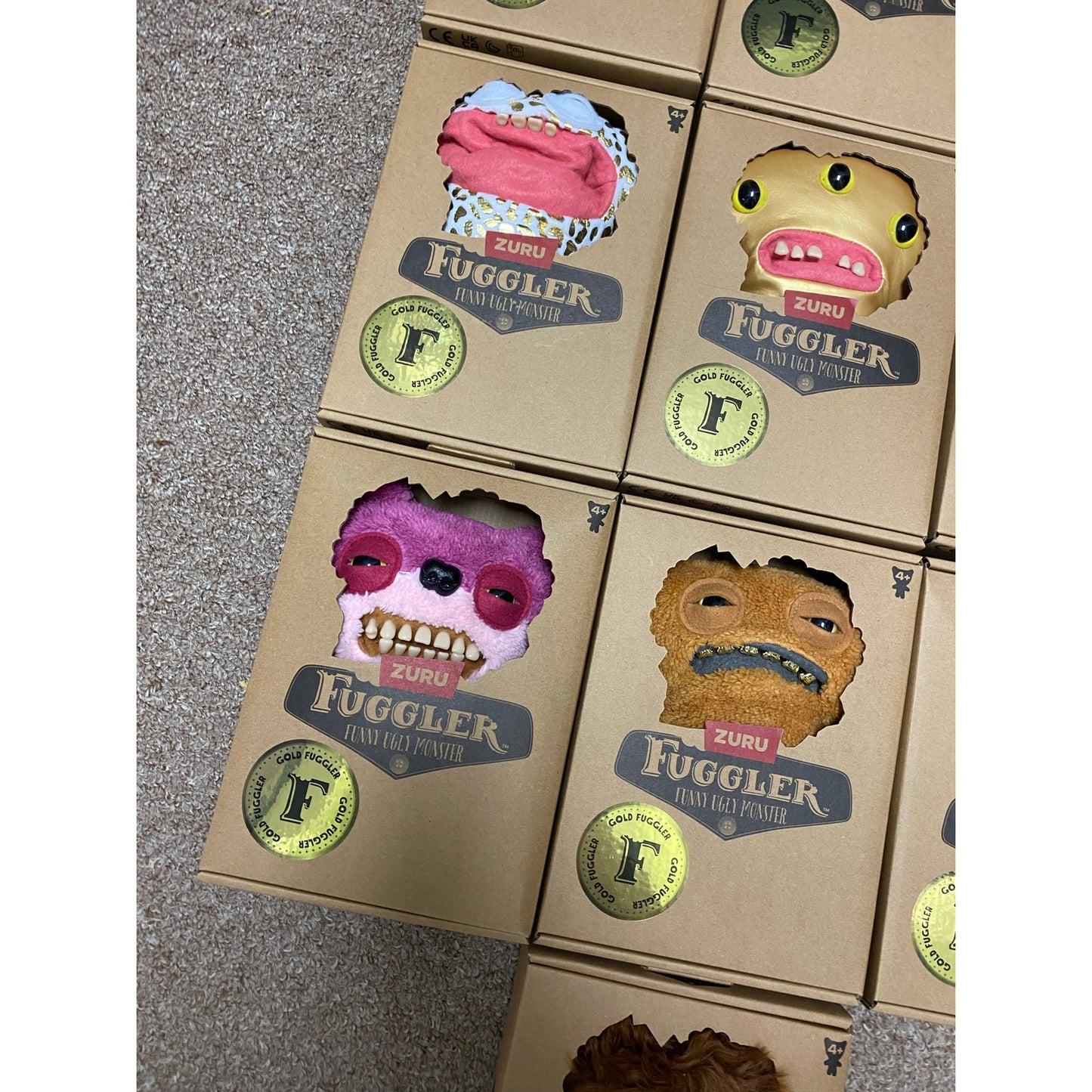 Fuggler 9" Gold Fugg In Window Box Series 1