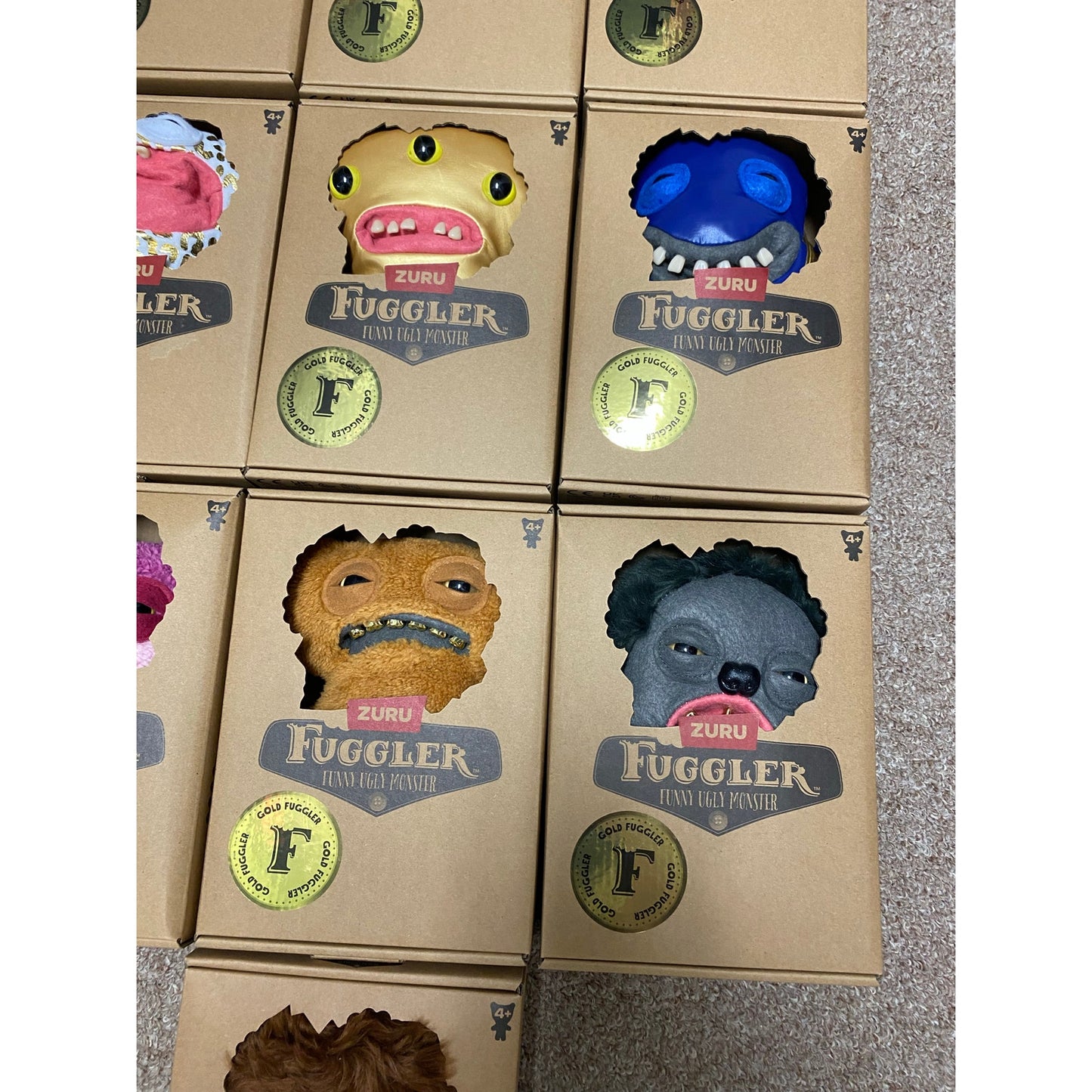 Fuggler 9" Gold Fugg In Window Box Series 1