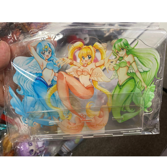 Pichi Pichi Pitch Pink Hanamori Group Mermaid w/ Wings Ver. Acrylic Stand