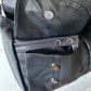 Faux Leather Biker Skull Studded Bag