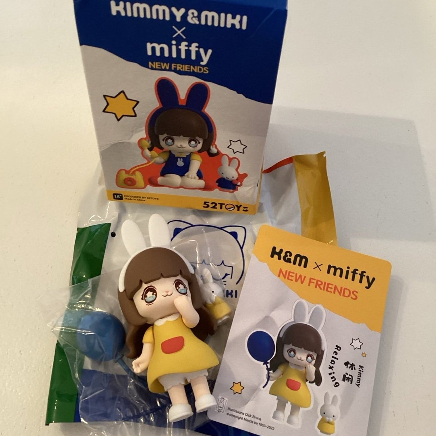 Kimmy & Miki x Miffy x 52Toys New Friends Blind Box "Relaxing"