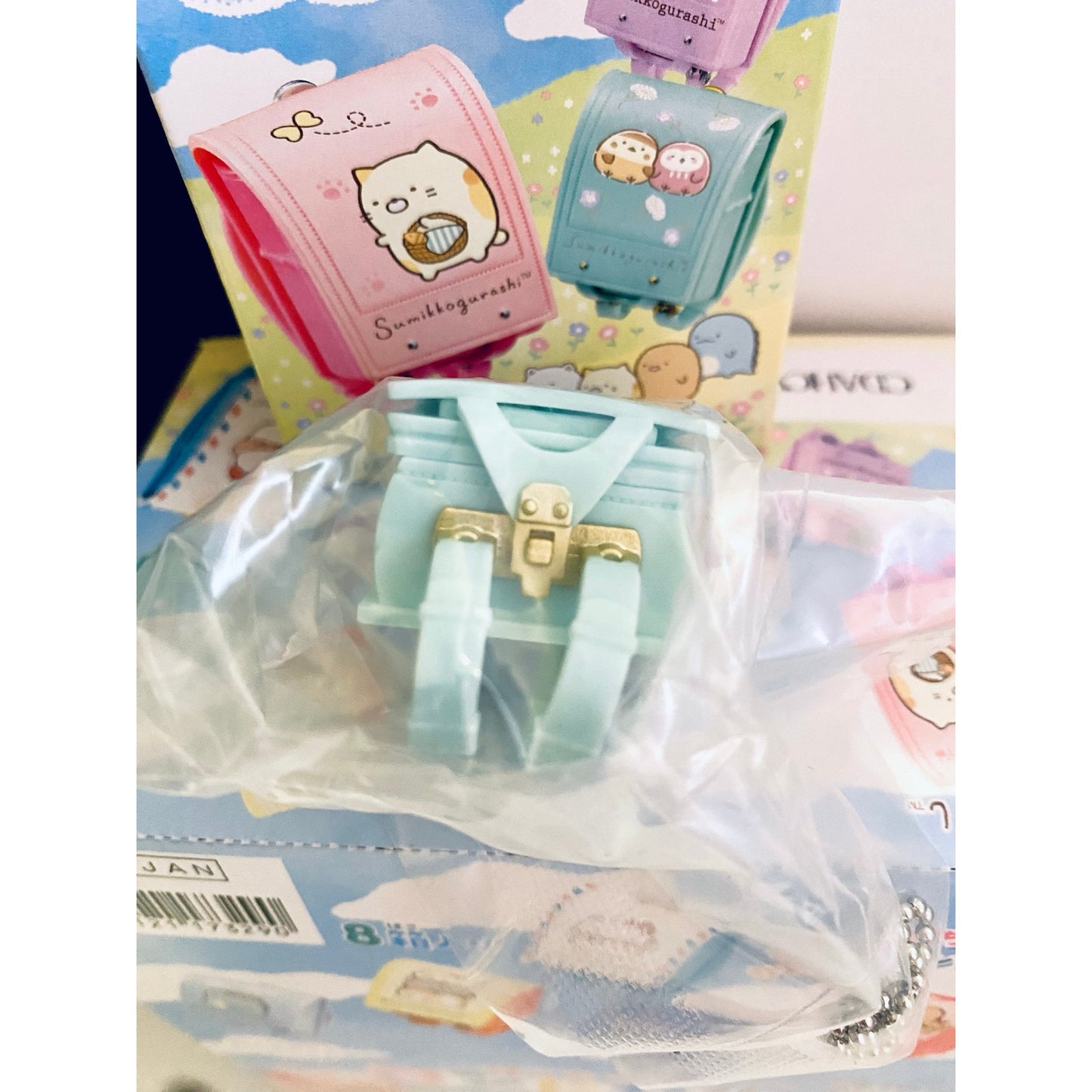 Sumikkogurashi Going Out Together Schoolbag Keychain “Suzume & Fukurou”