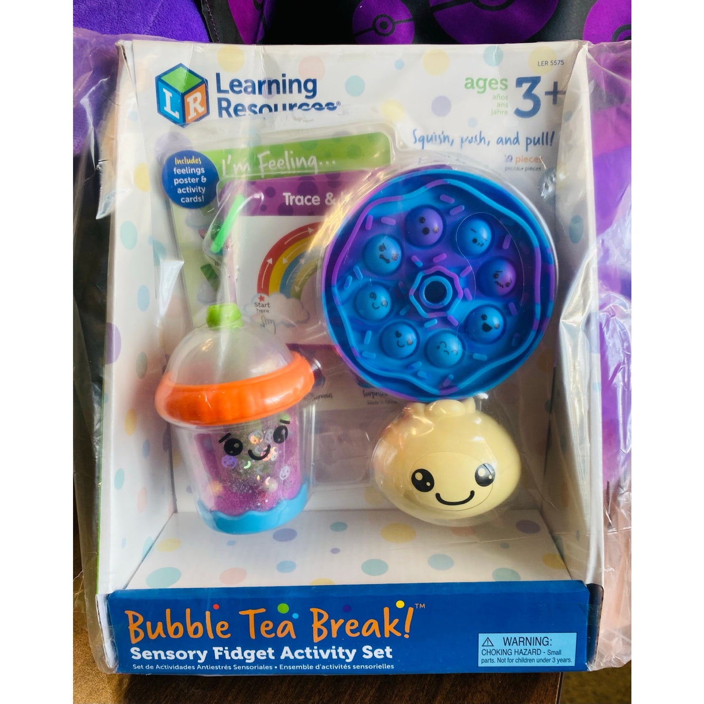Learning Resources Squish Plush Pull Bubble Tea Break
