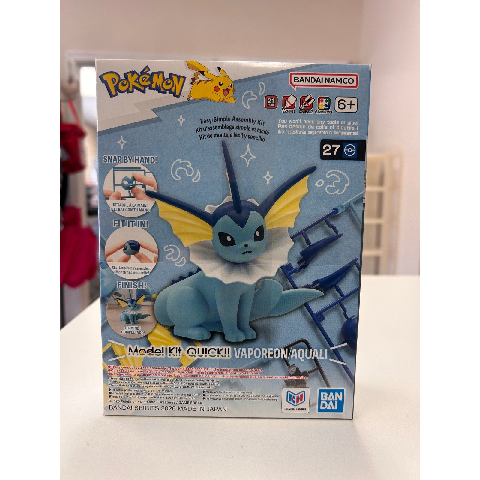 Pokemon Quick!! 27 Vaporeon Model Kit