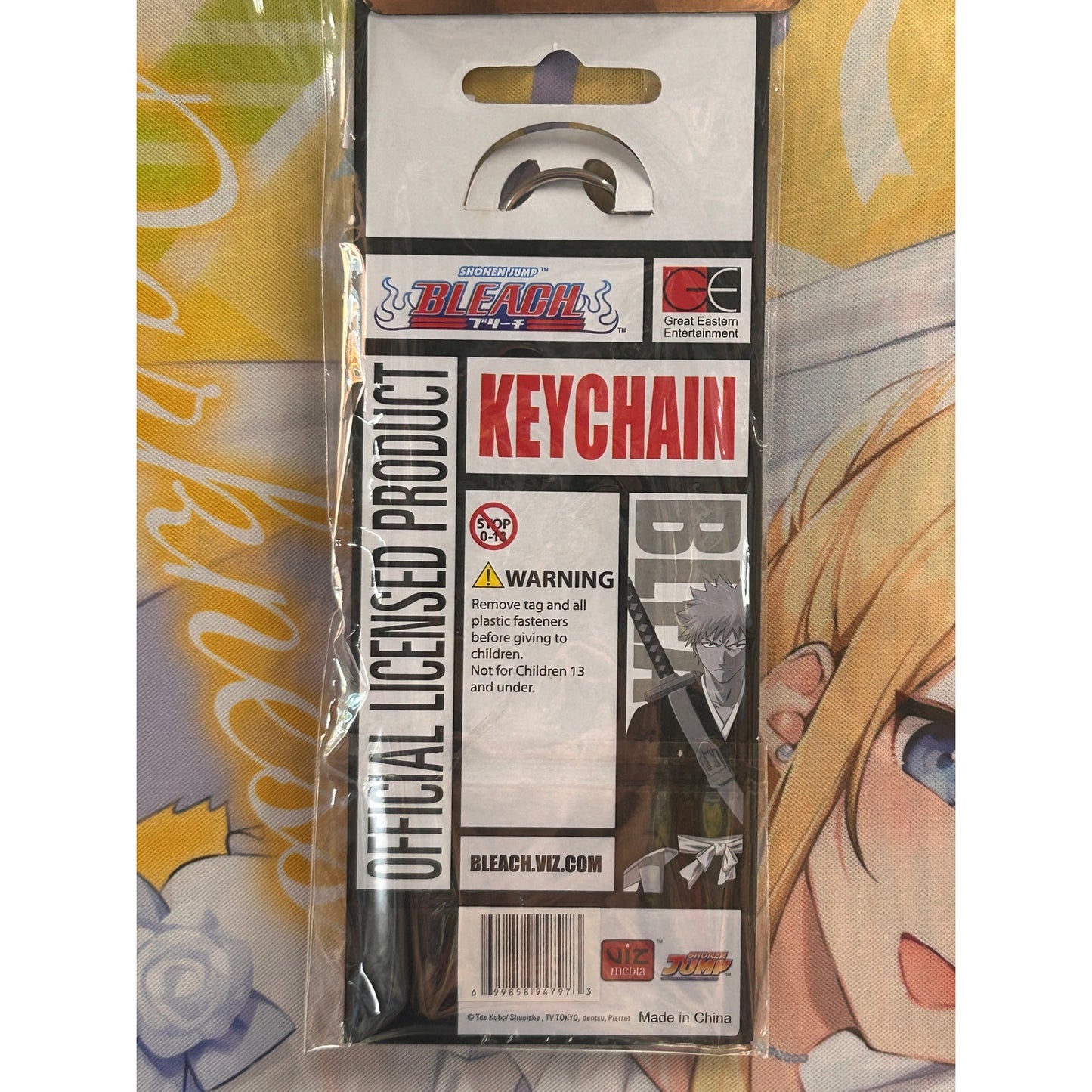 Bleach Kurodo Rubber Keychain