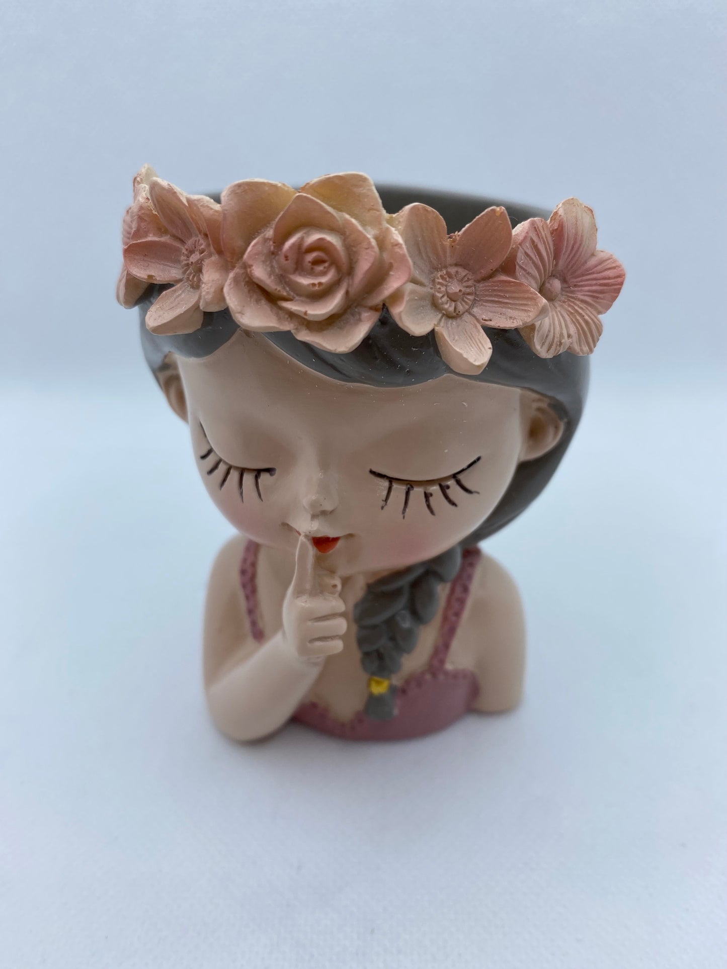 Mini Flower Girl Bust Planter