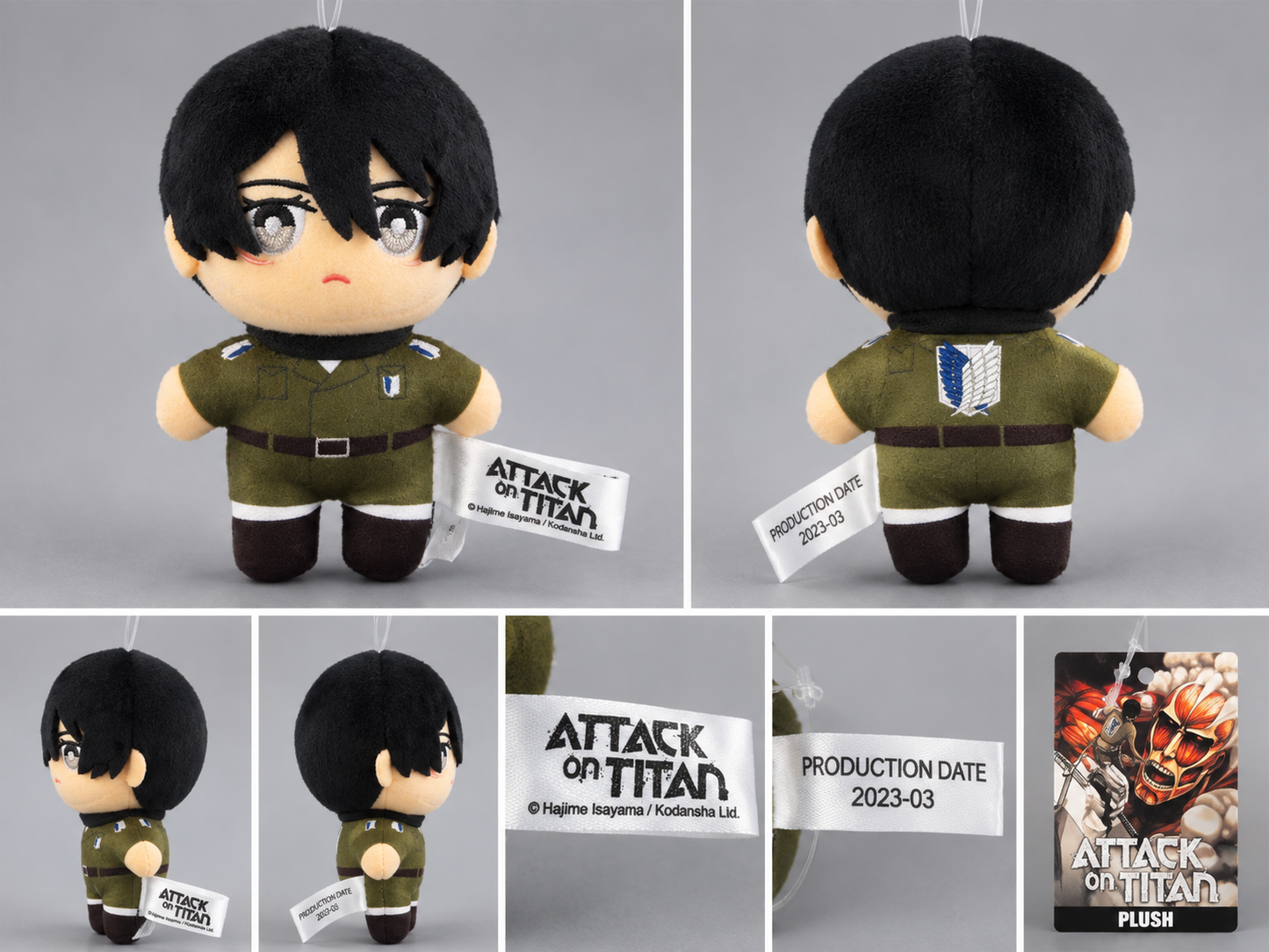 Attack on Titan Plush Keychain Mikasa Ackerman