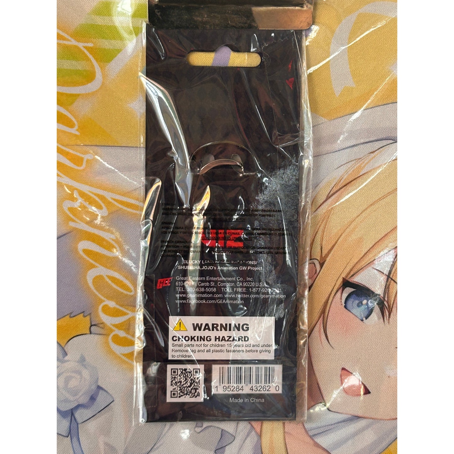 JoJo's Bizarre Adventure: Golden Wind Giorno Giovanna Metal Keychain