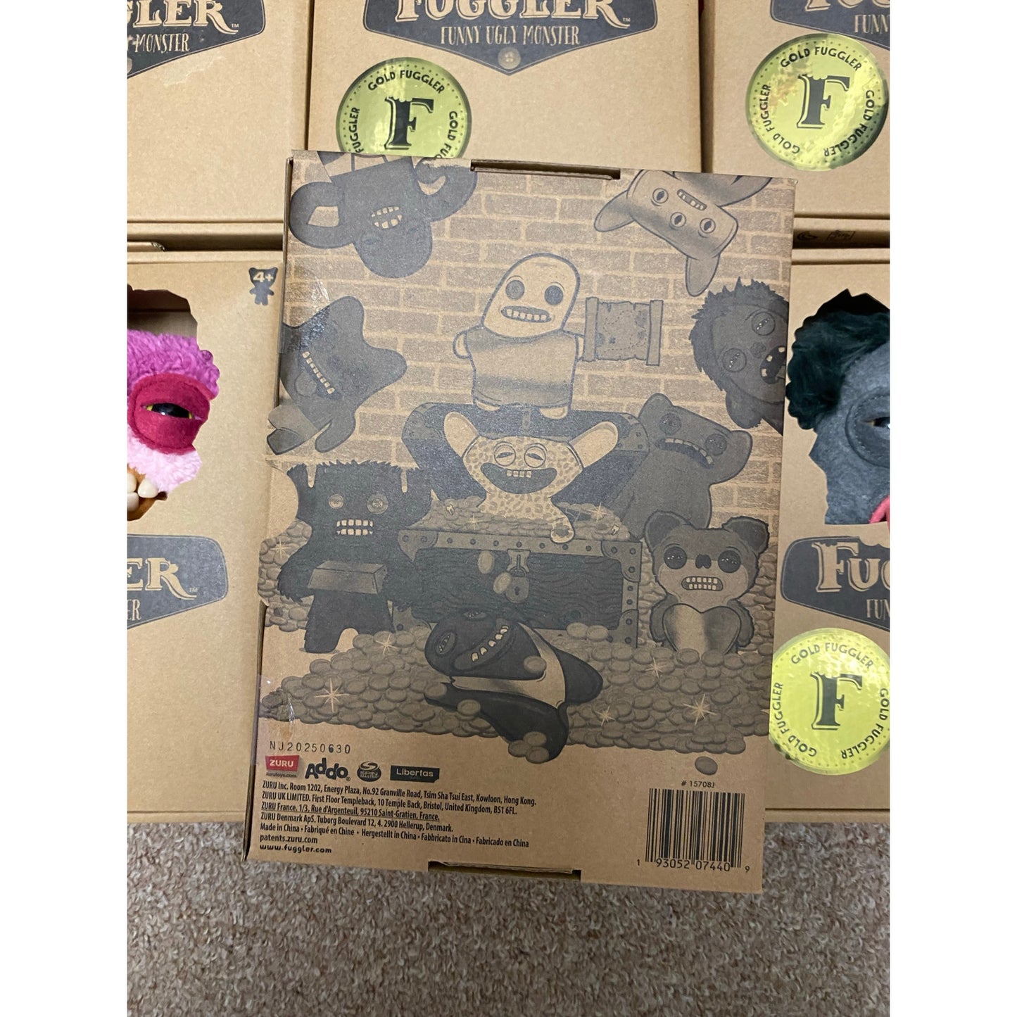 Fuggler 9" Gold Fugg In Window Box Series 1