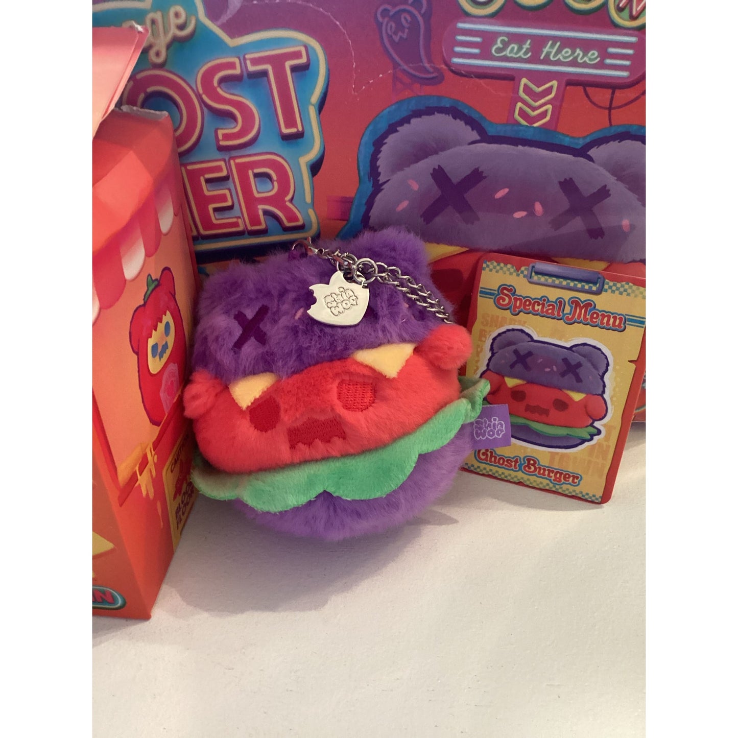 F.Un x Shinwoo Strange Ghost Diner Plush Keychain Blind Box “Ghost Burger”