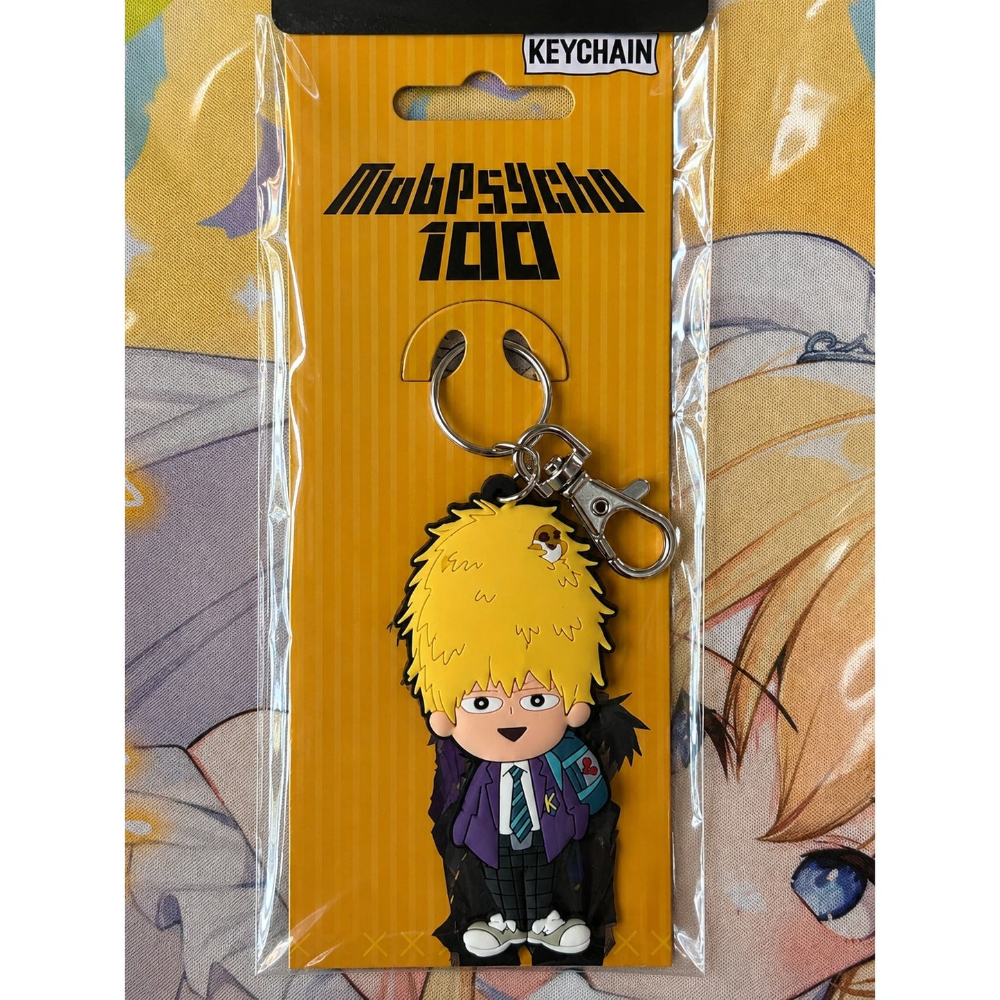 Mob Psycho 100 Arataka Reigen Chibi PVC Keychain