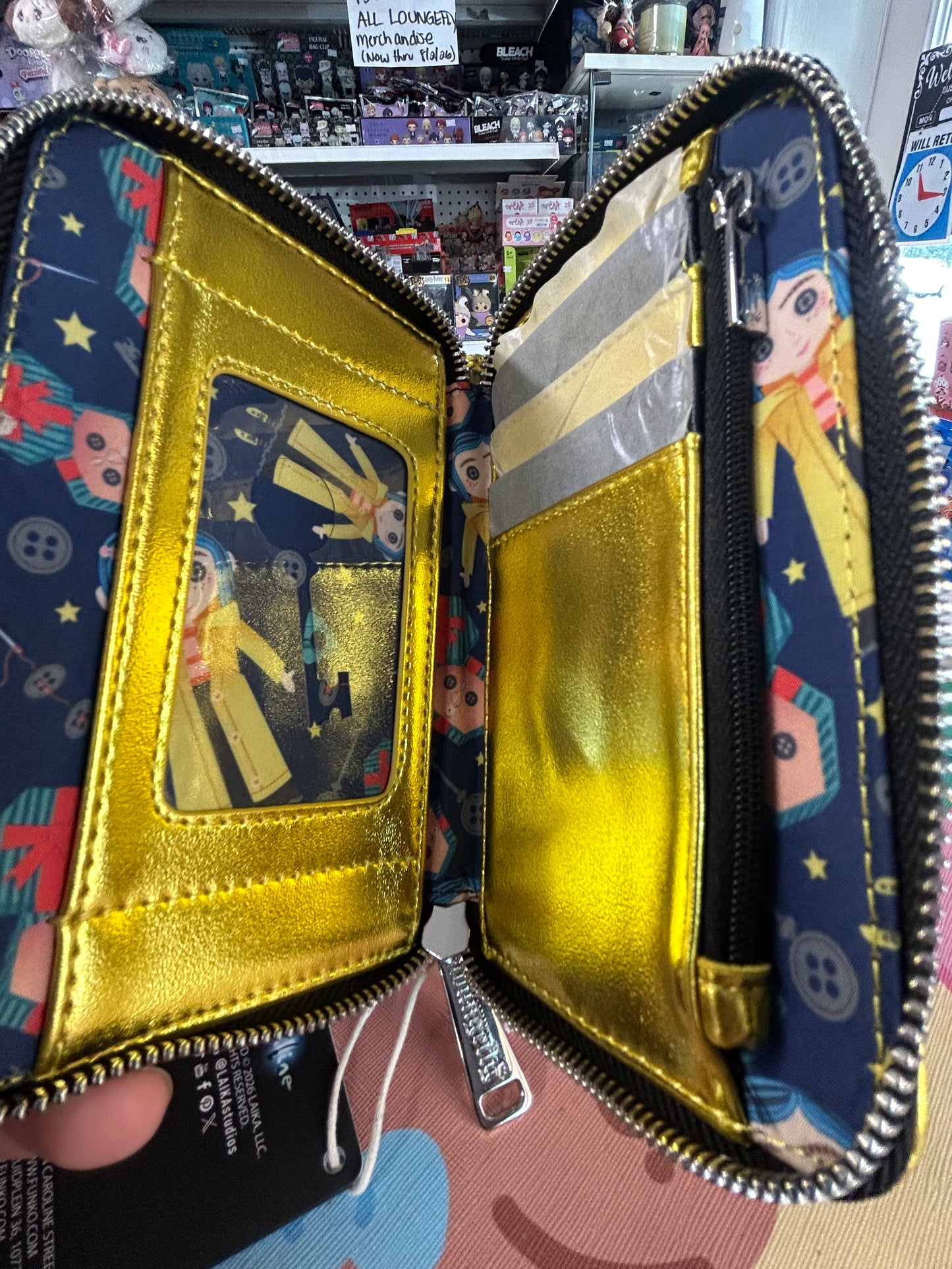 Coraline Doll Cosplay Zip-Around Wallet