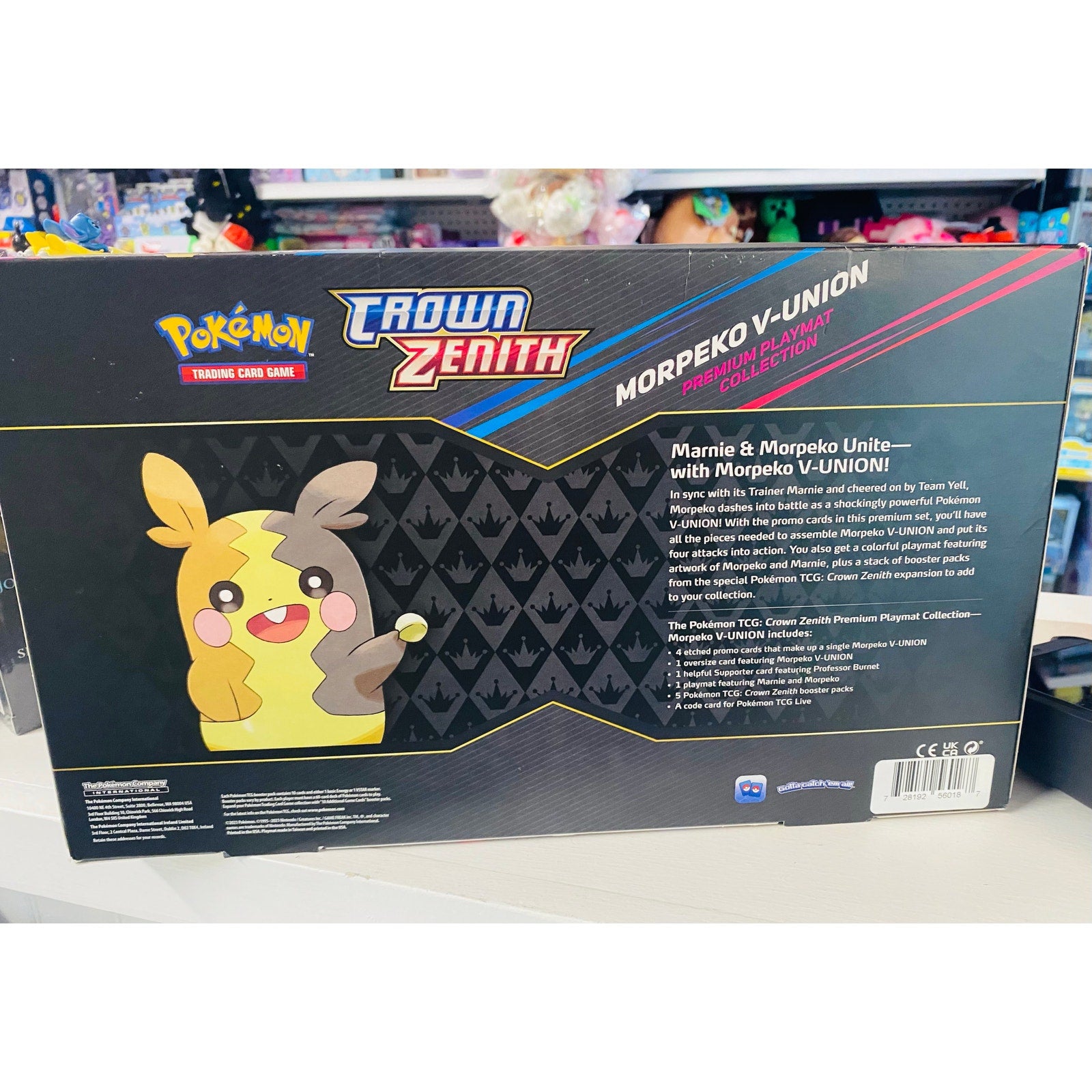 Pokemon TCG: Crown Zenith Morpeko V-Union Premium Playmat
