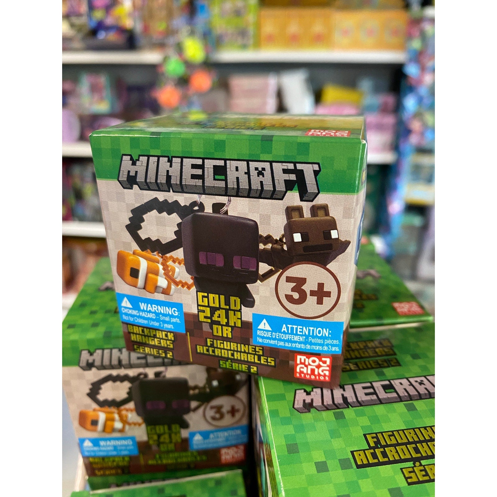Minecraft 24k Gold Backpack Hanger Series 2 Blind Box