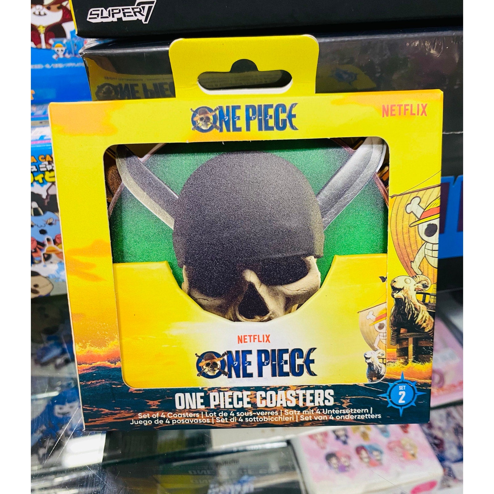 Netflix One Piece Coaster Icon Set B 4pc