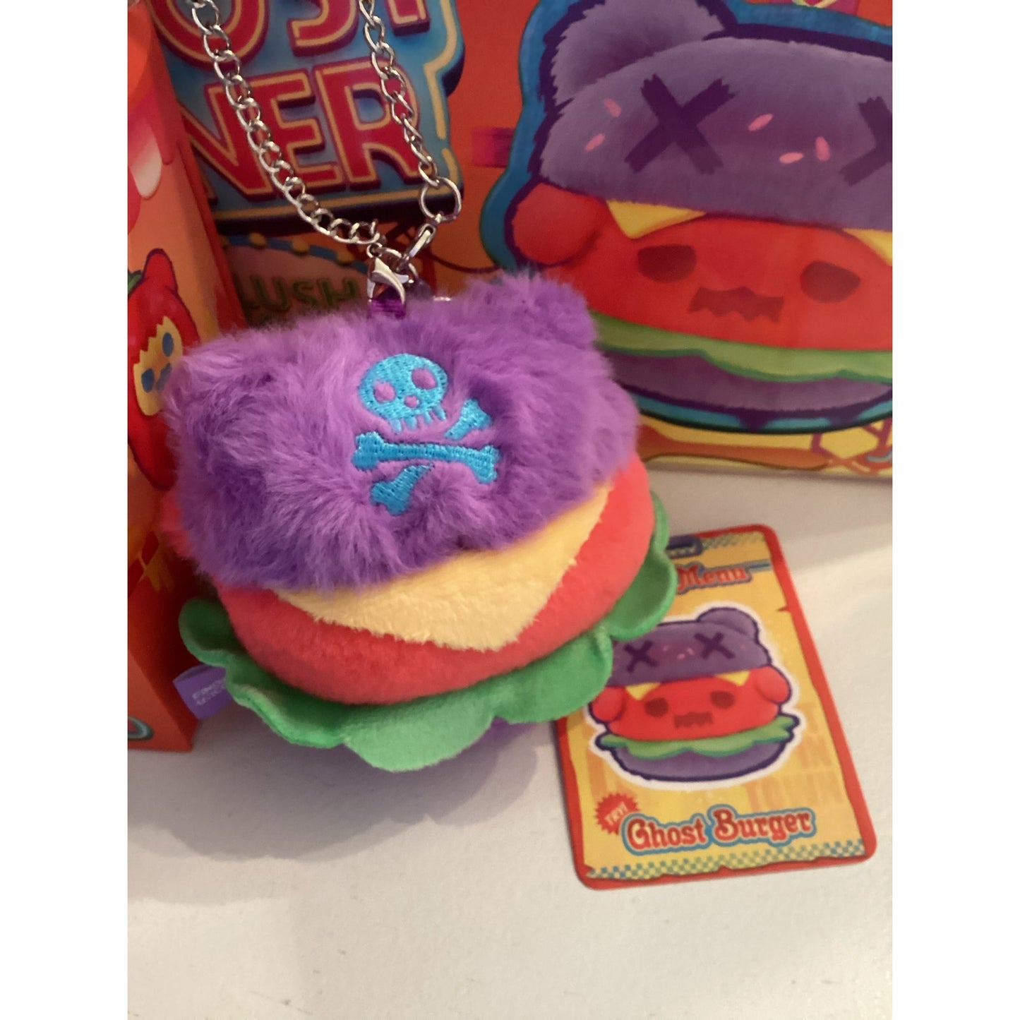 F.Un x Shinwoo Strange Ghost Diner Plush Keychain Blind Box “Ghost Burger”