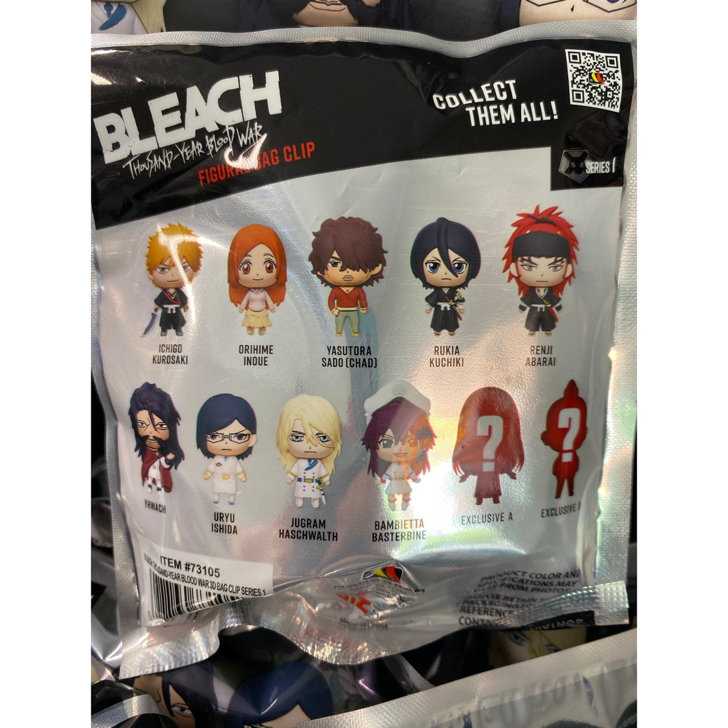 Bleach Thousand-Year Blood War 3D Foam Bag Clip