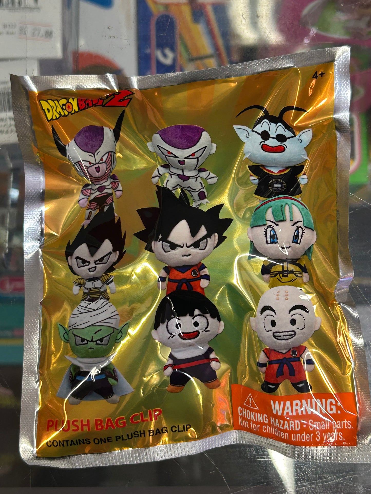 Dragon Ball Z Assorted Character Plush Bag Clips