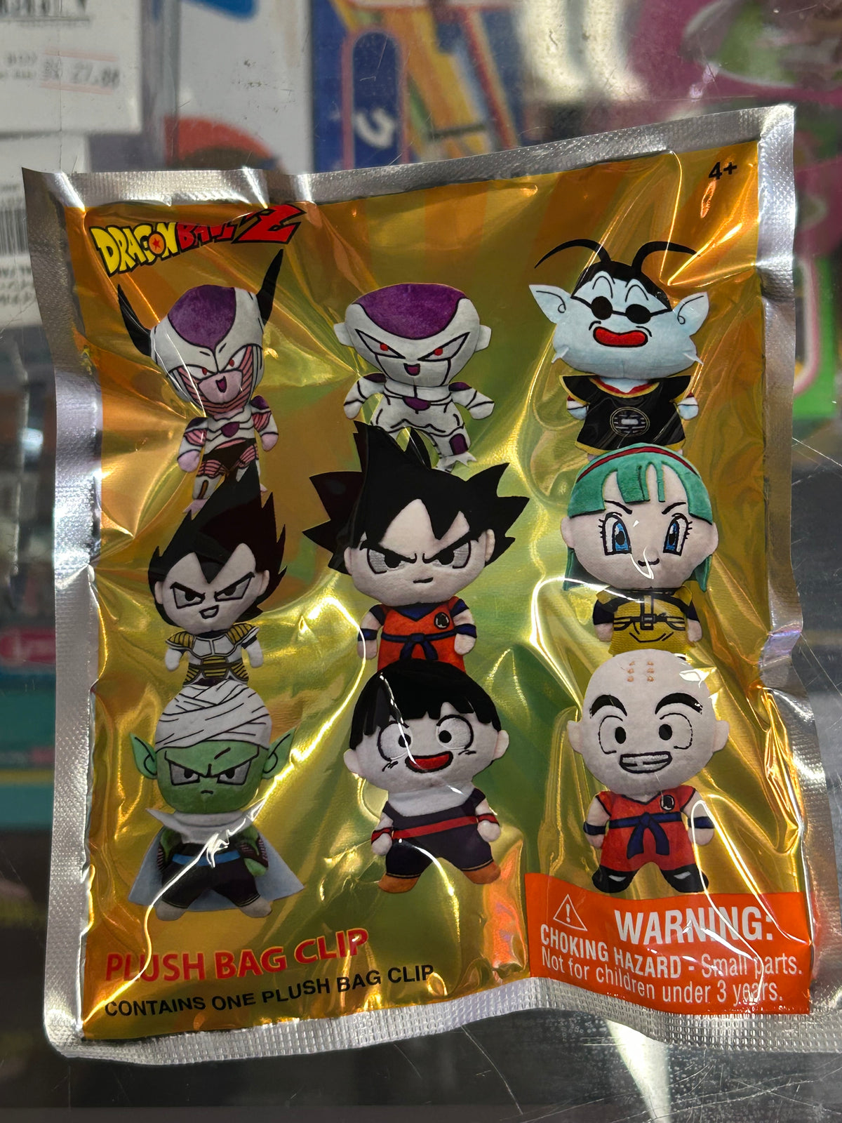 Dragon Ball Z Assorted Character Plush Bag Clips
