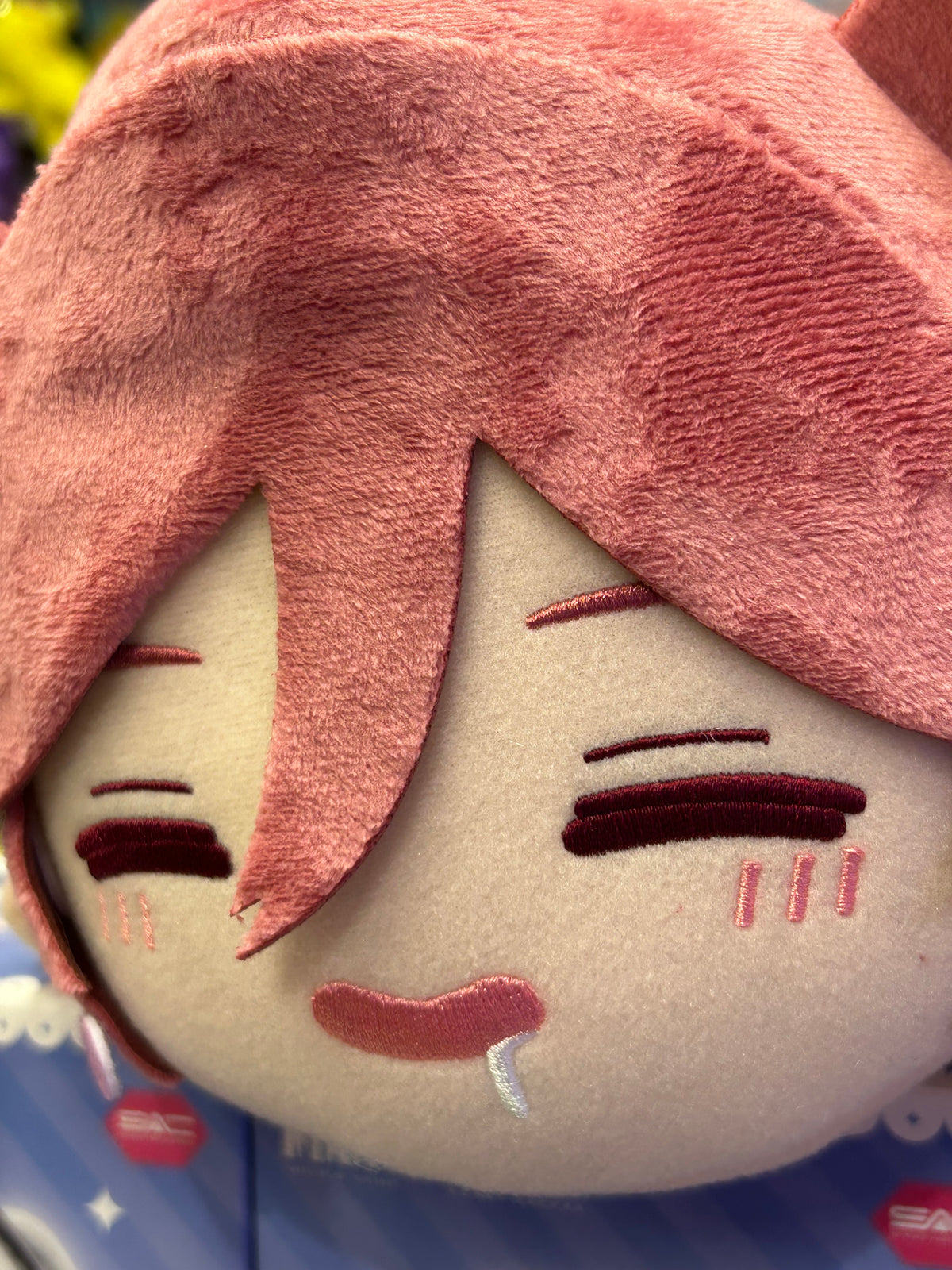 Kasane Teto Kutenko BIG Nesoberi Lying Plush Sleepy Face Fukuya Japan