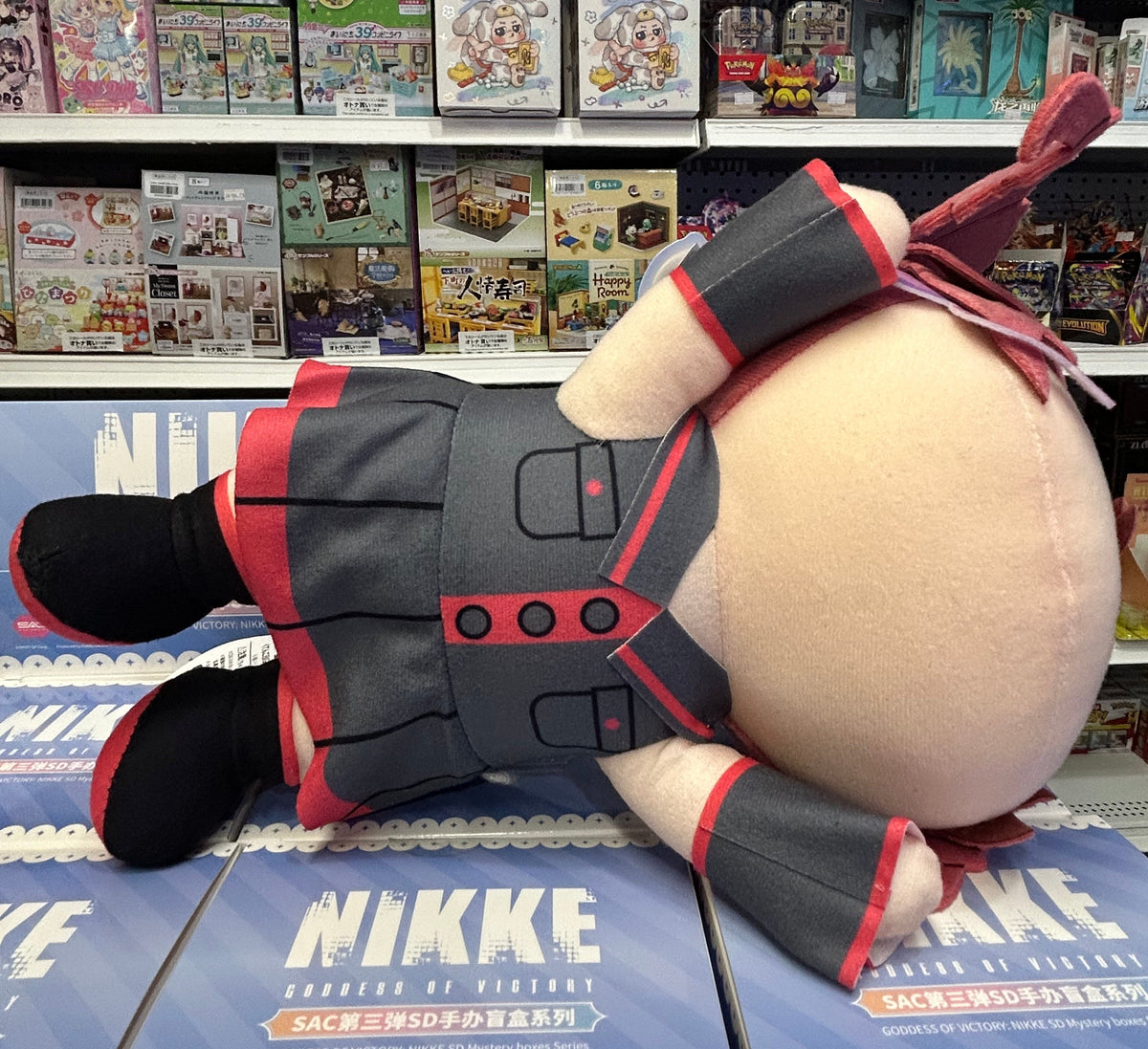 Kasane Teto Kutenko BIG Nesoberi Lying Plush Sleepy Face Fukuya Japan