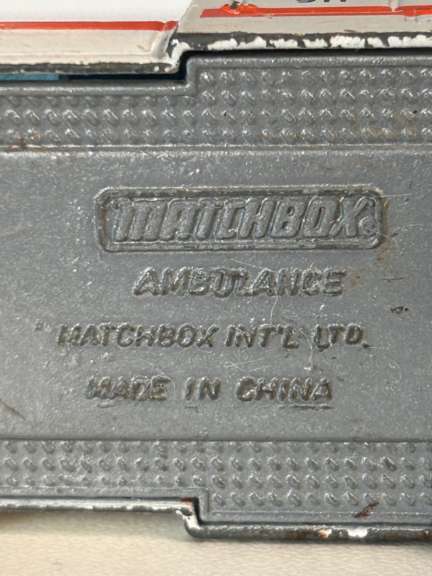 Vintage Matchbox Ambulance Paramedics Dial 911 Diecast Emergency Vehicle