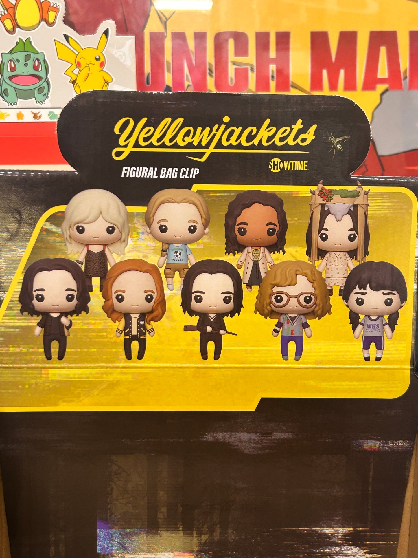 Yellowjackets Figural Bag Clip Display Box