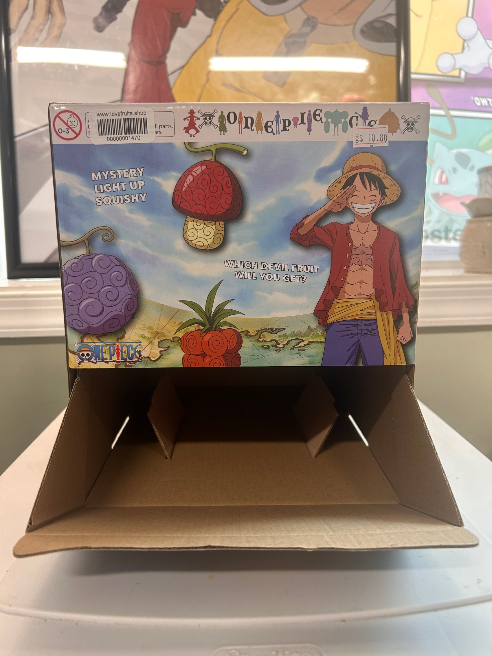 One Piece Mystery Light Up Squishy Display Box