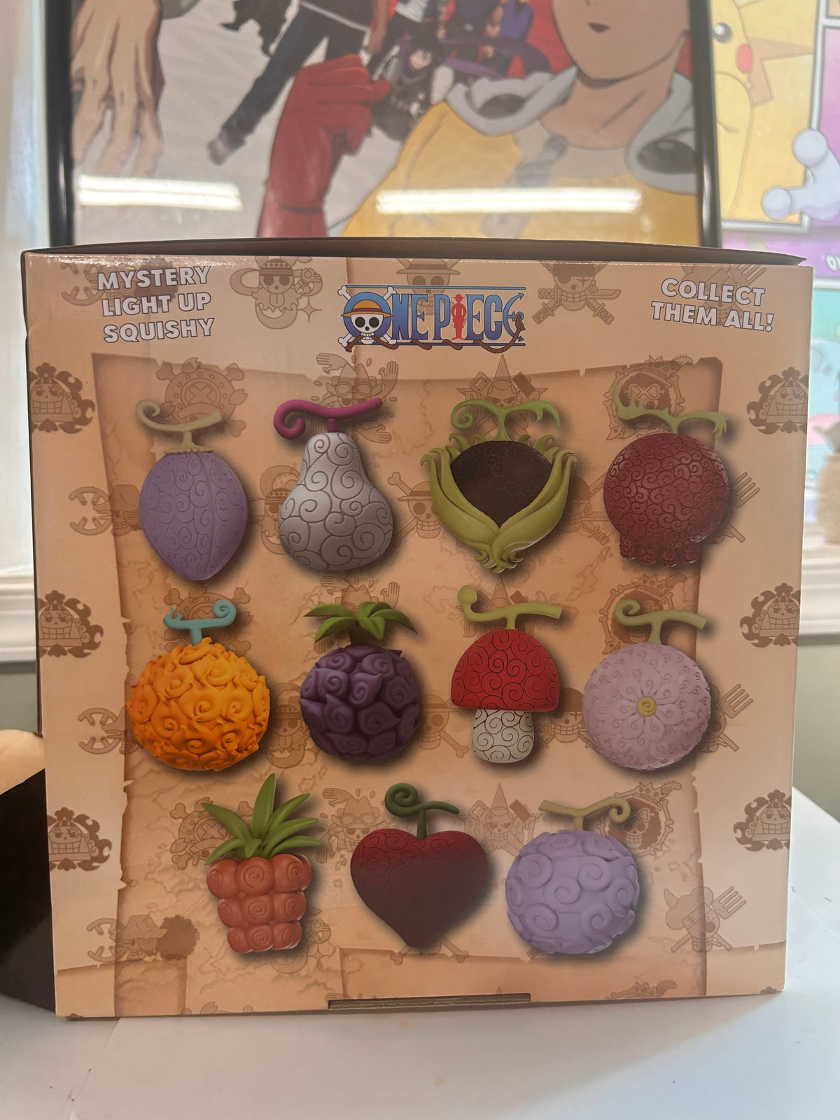 One Piece Mystery Light Up Squishy Display Box