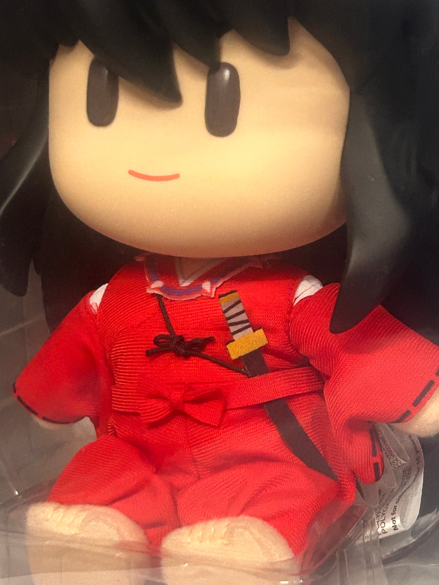 Inuyasha Figure Key Vinyl Head Moveable Plush Anime Collectible