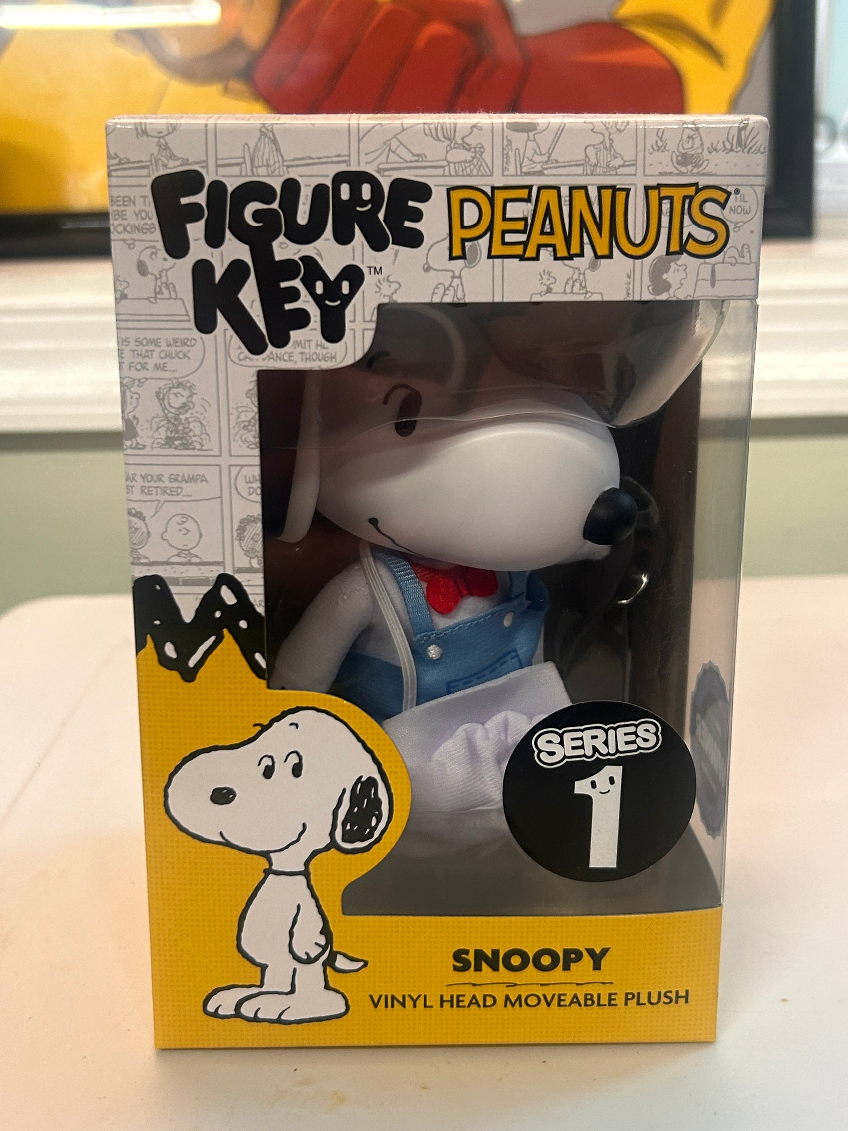 Figure Key Peanuts Snoopy Series 1 Vinyl Head Moveable Plush