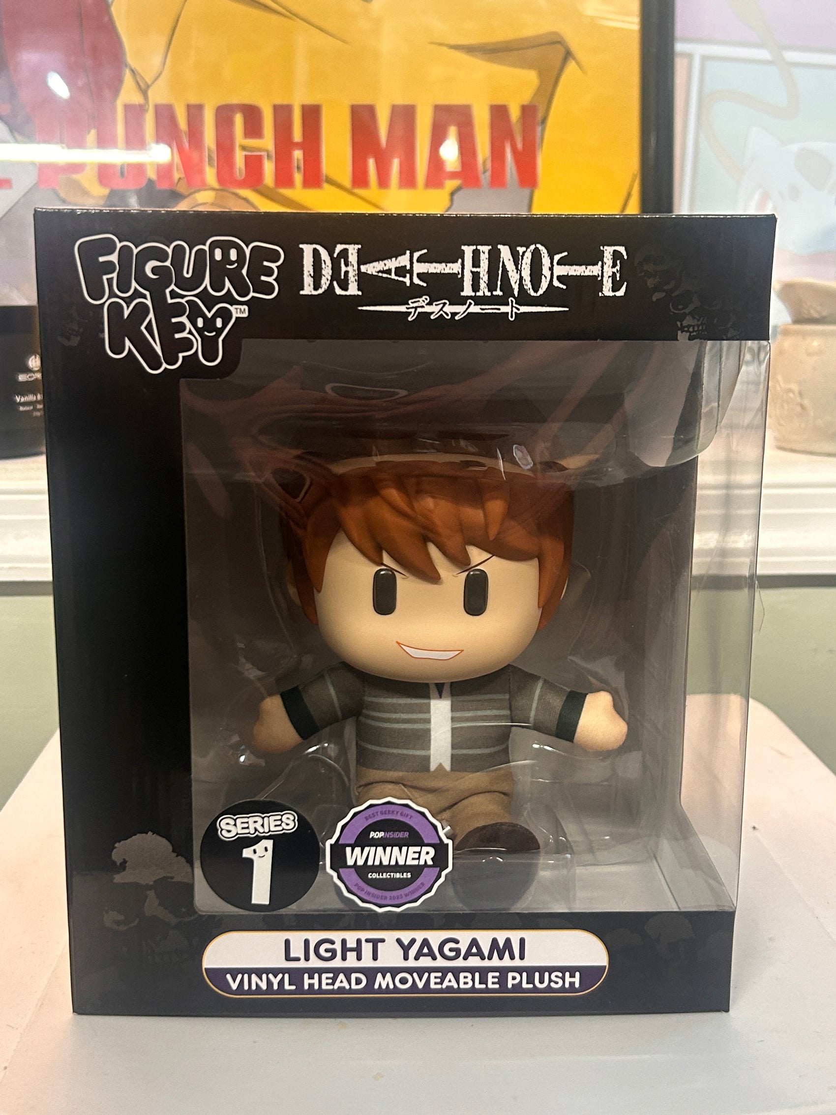 Figure Key Death Note Light Yagami Series 1 Vinyl Head Moveable Plush