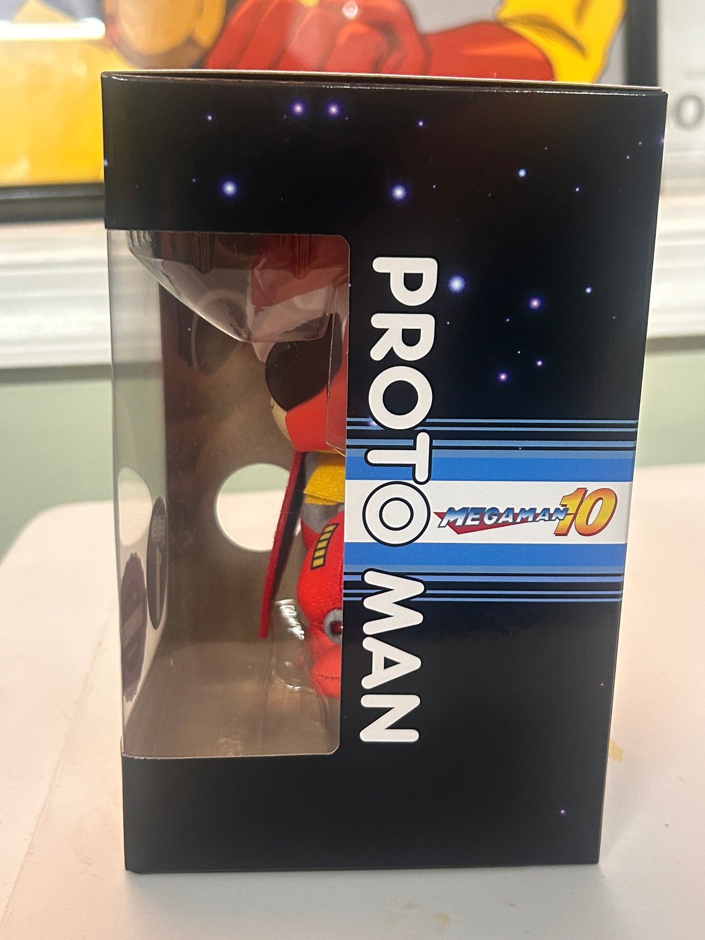 Figure Key Mega Man 10 Proto Man Series 1 Small Vinyl Head Moveable Plush