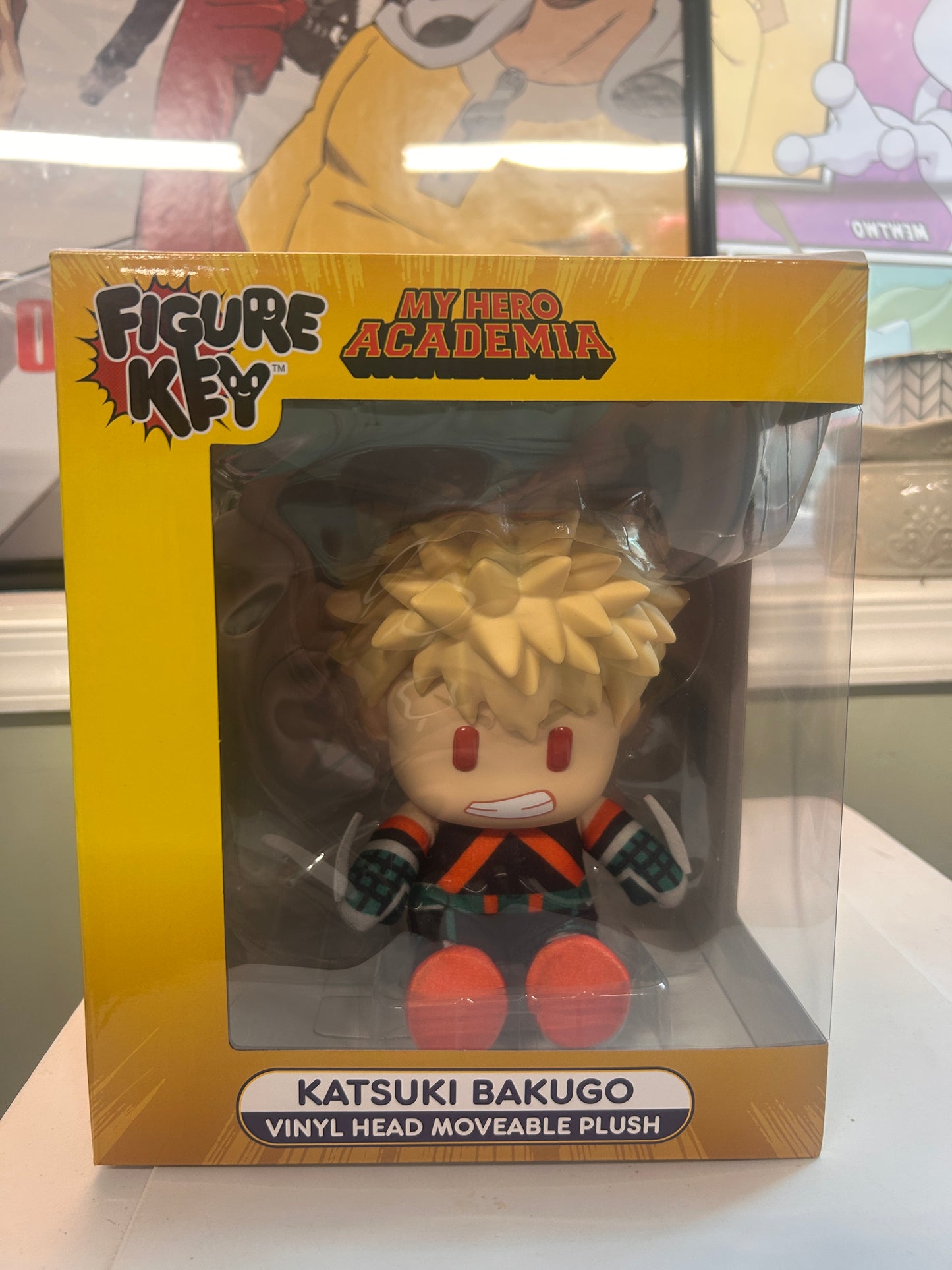 Figure Key My Hero Academia Katsuki Bakugo Vinyl Head Moveable Plush