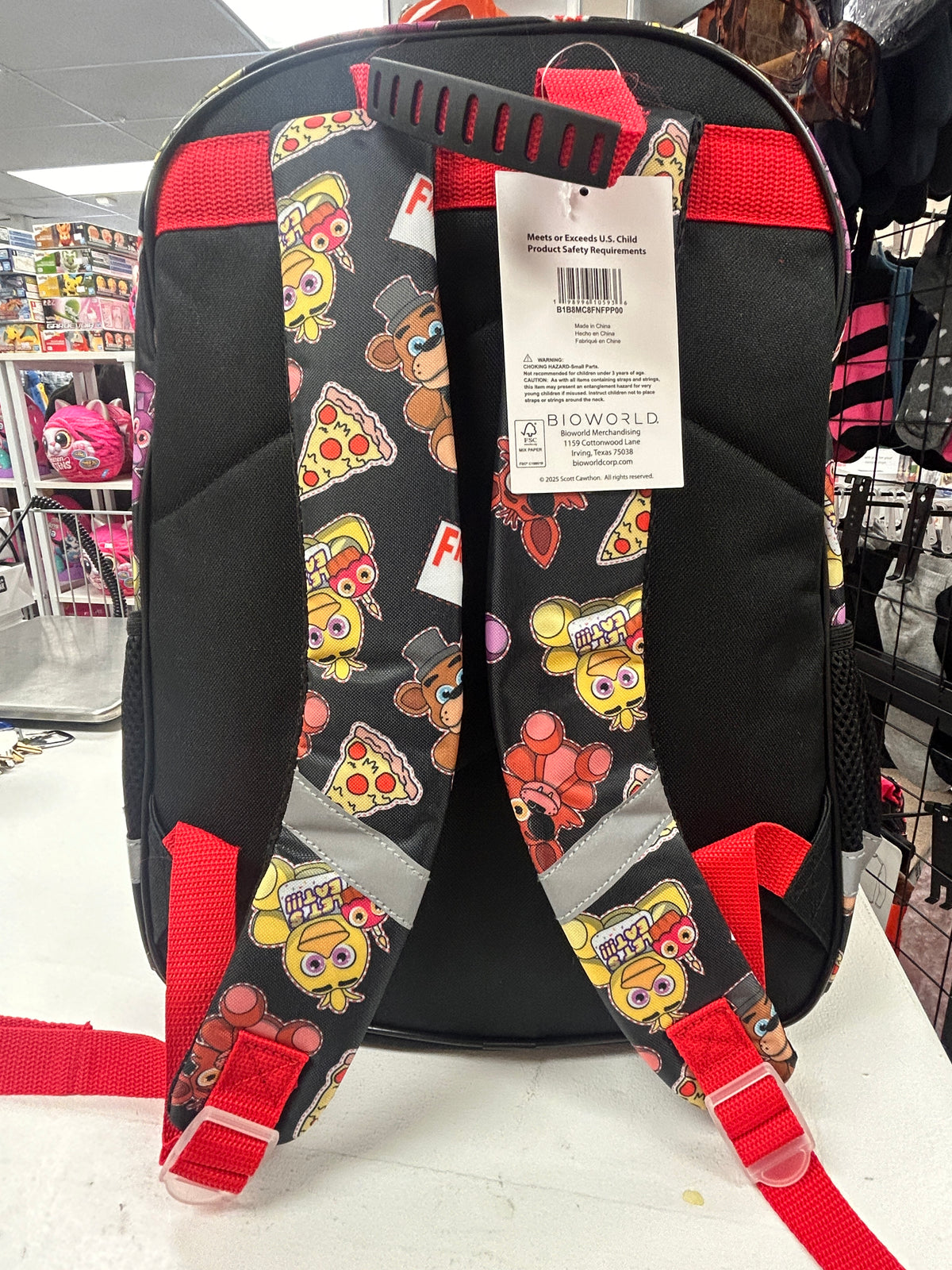 Five Nights at Freddys All Over Print Youth Backpack Set