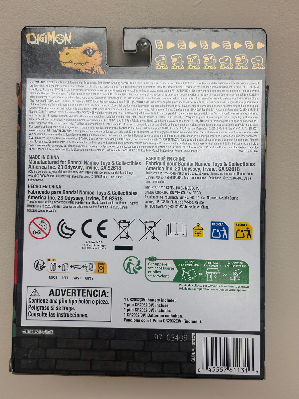 Bandai Digimon Original Virtual Pet – New Wave 1 Graffiti Agumon