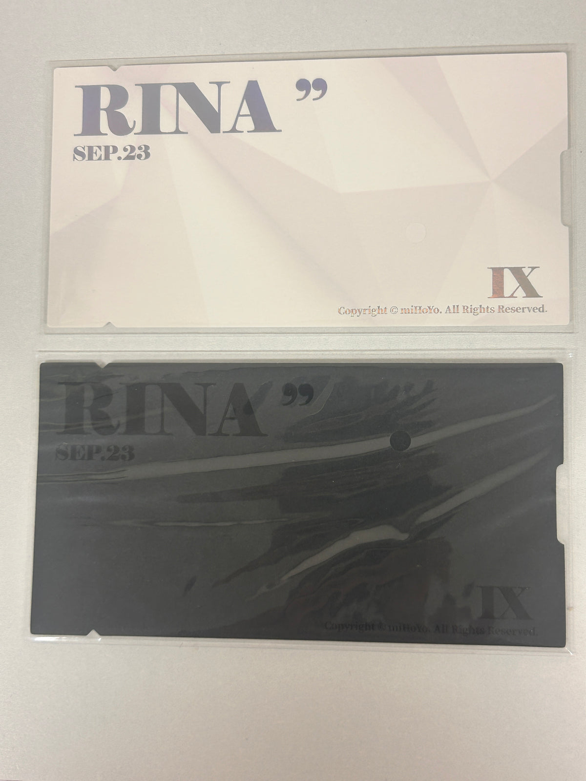 Zenless Zone Zero Rina Mindscape Cinema Collectible Card Set – 2 Pieces in Original Packaging