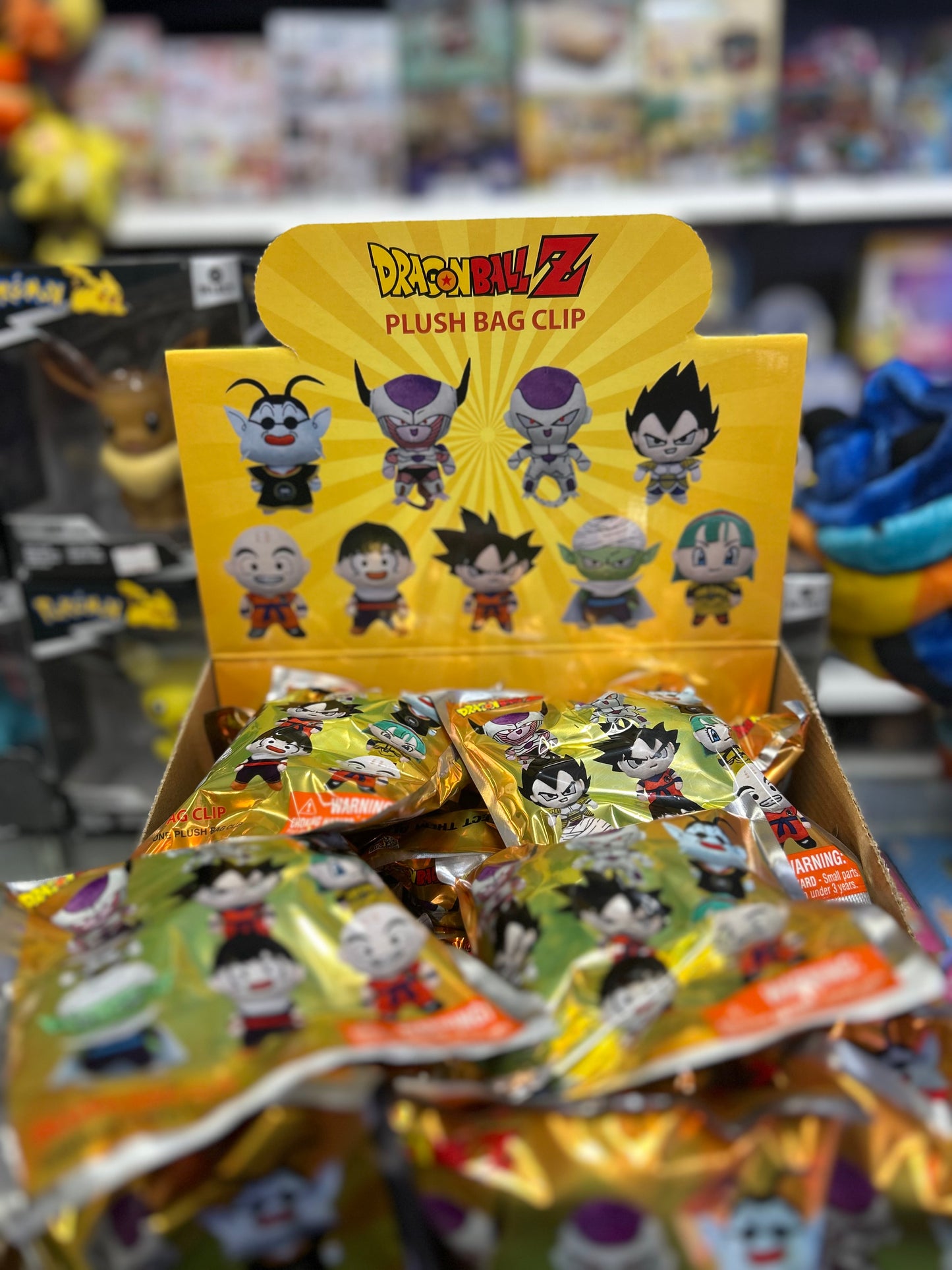 Dragon Ball Z Assorted Character Plush Bag Clips
