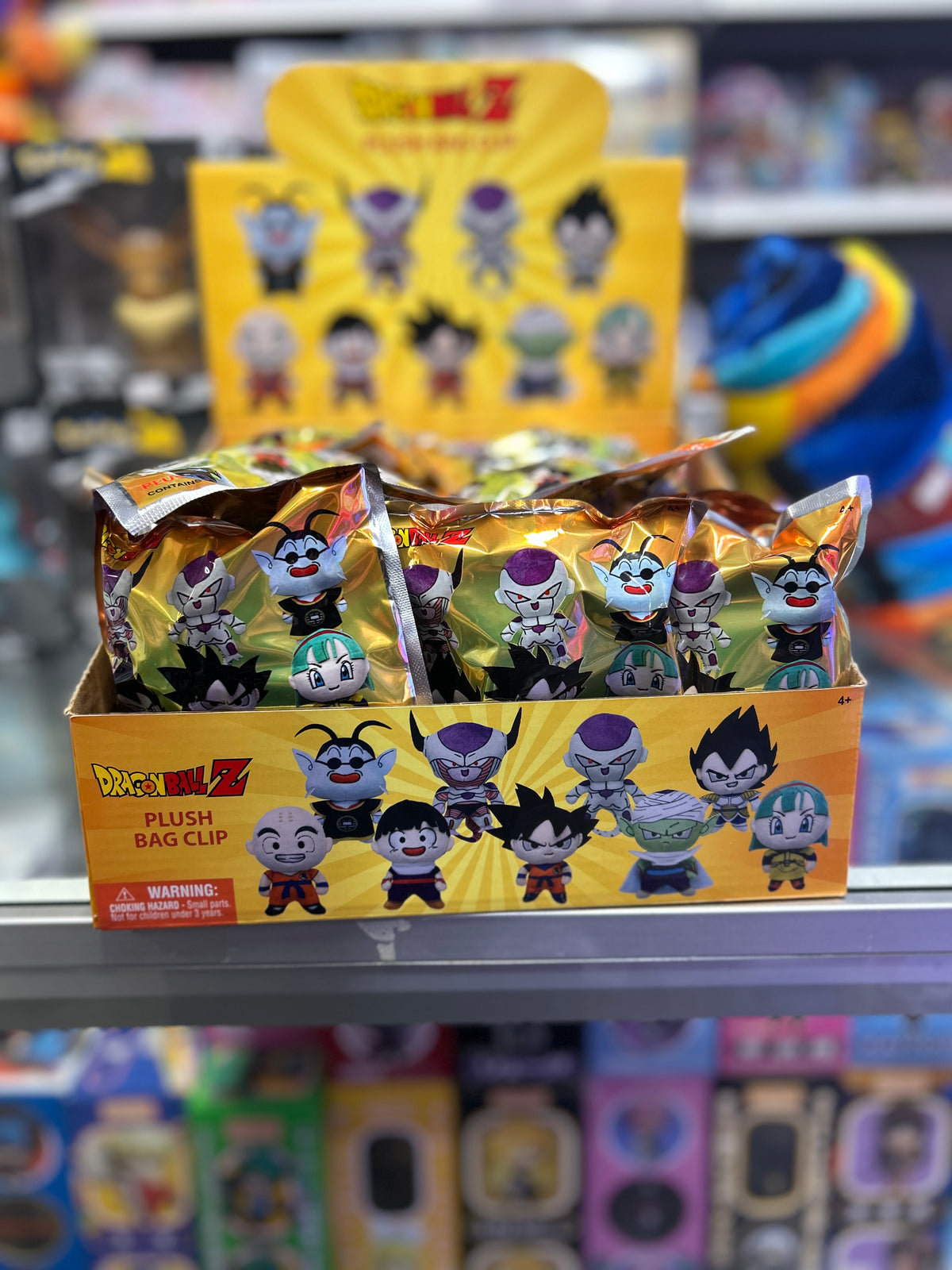 Dragon Ball Z Assorted Character Plush Bag Clips