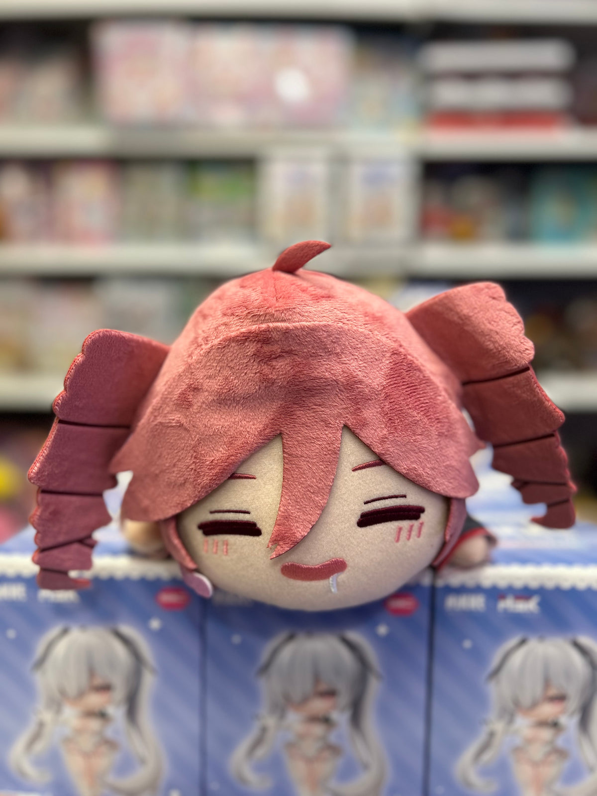 Kasane Teto Kutenko BIG Nesoberi Lying Plush Sleepy Face Fukuya Japan
