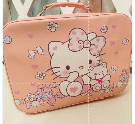 Hello Kitty Pink Travel Cosmetic Case / Makeup Organizer