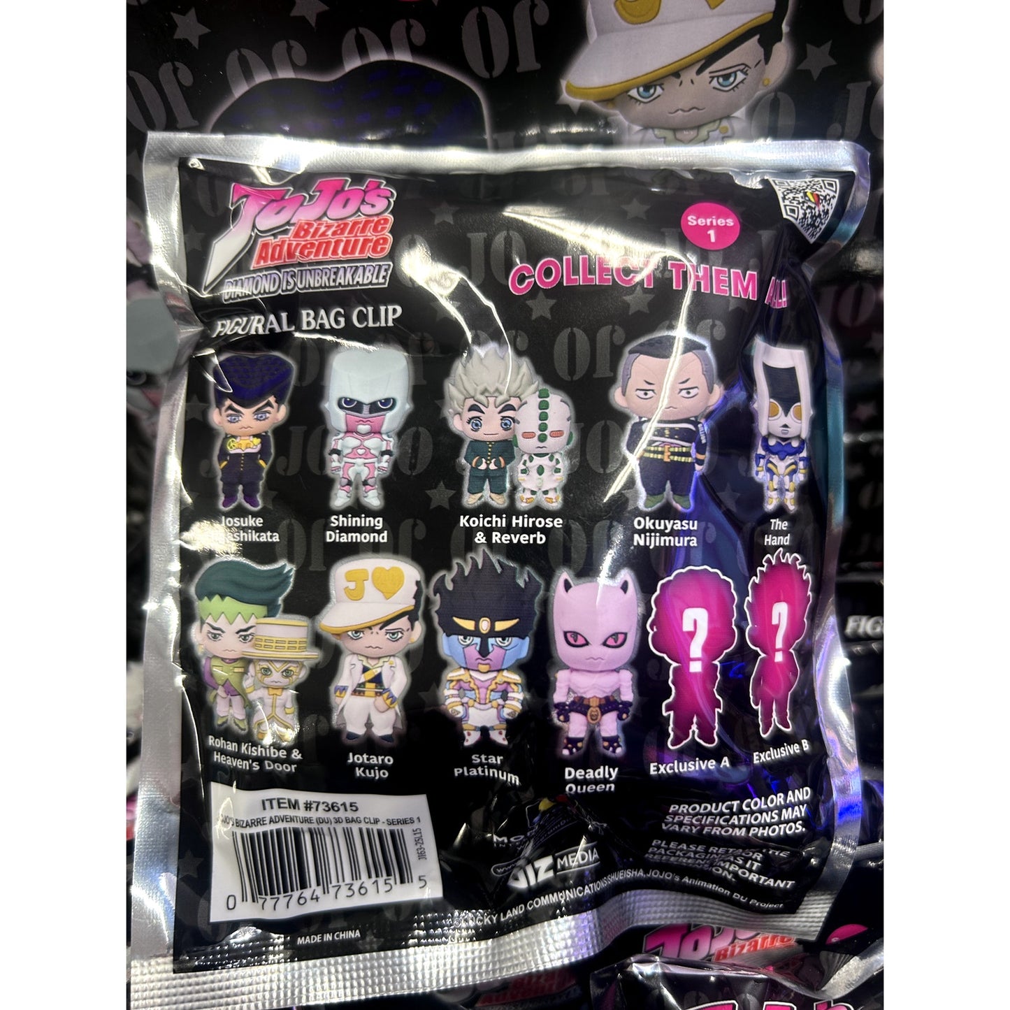 JoJo's Bizarre Adventure Bag Clip Series 1