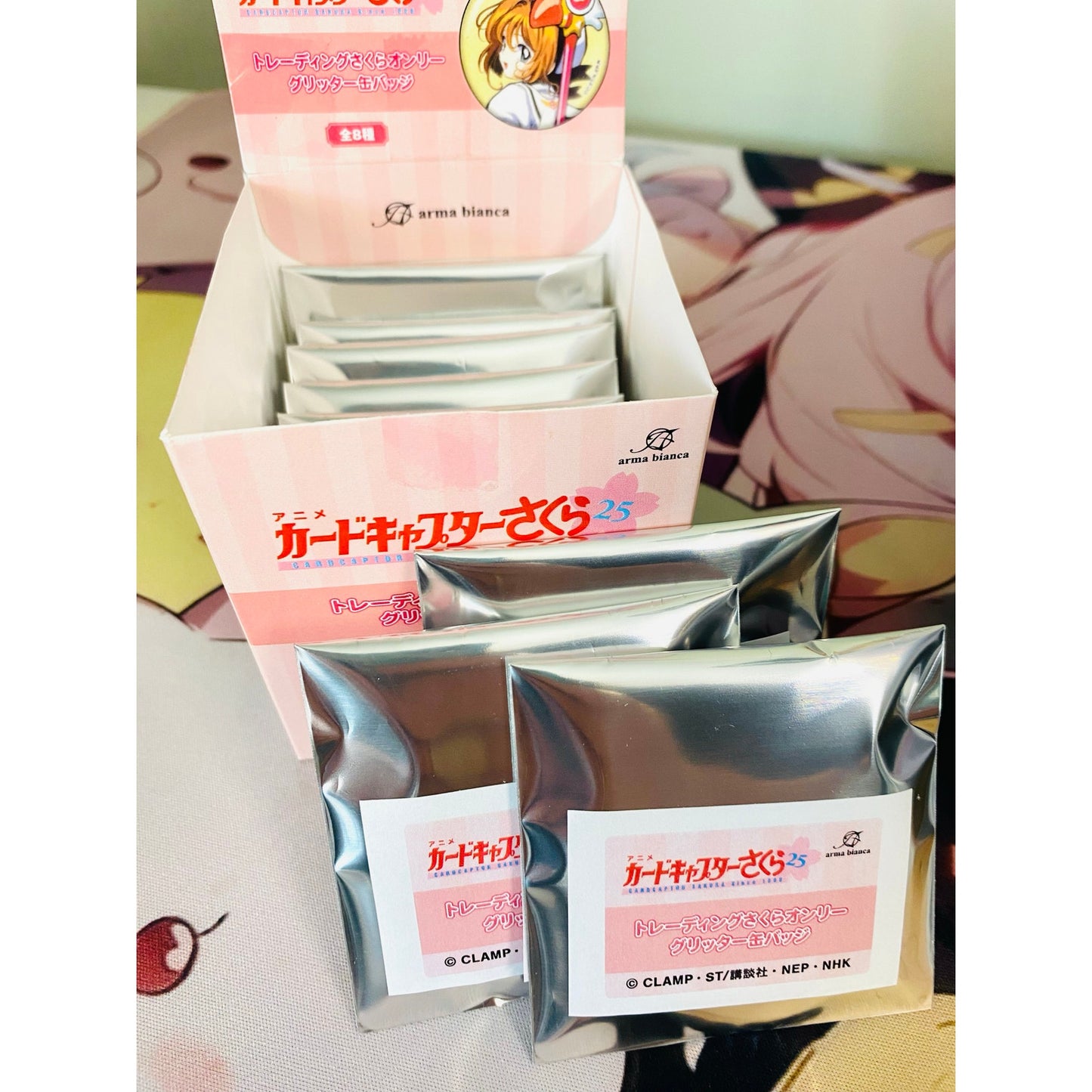 Cardcaptor Sakura Glitter Tin Badge Sakura Only