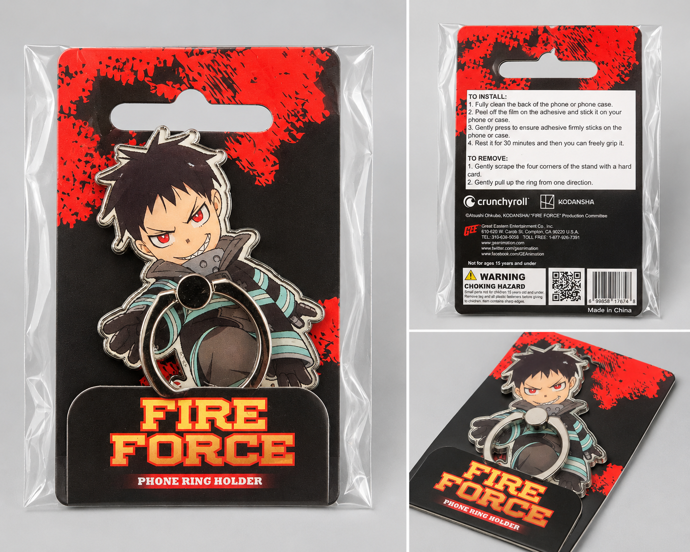 Fire Force Shinra Kusakabe Phone Ring Holder