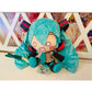 Peluche oficial de Hatsune Miku Stunned Face con puerro y cebolla verde de SEGA