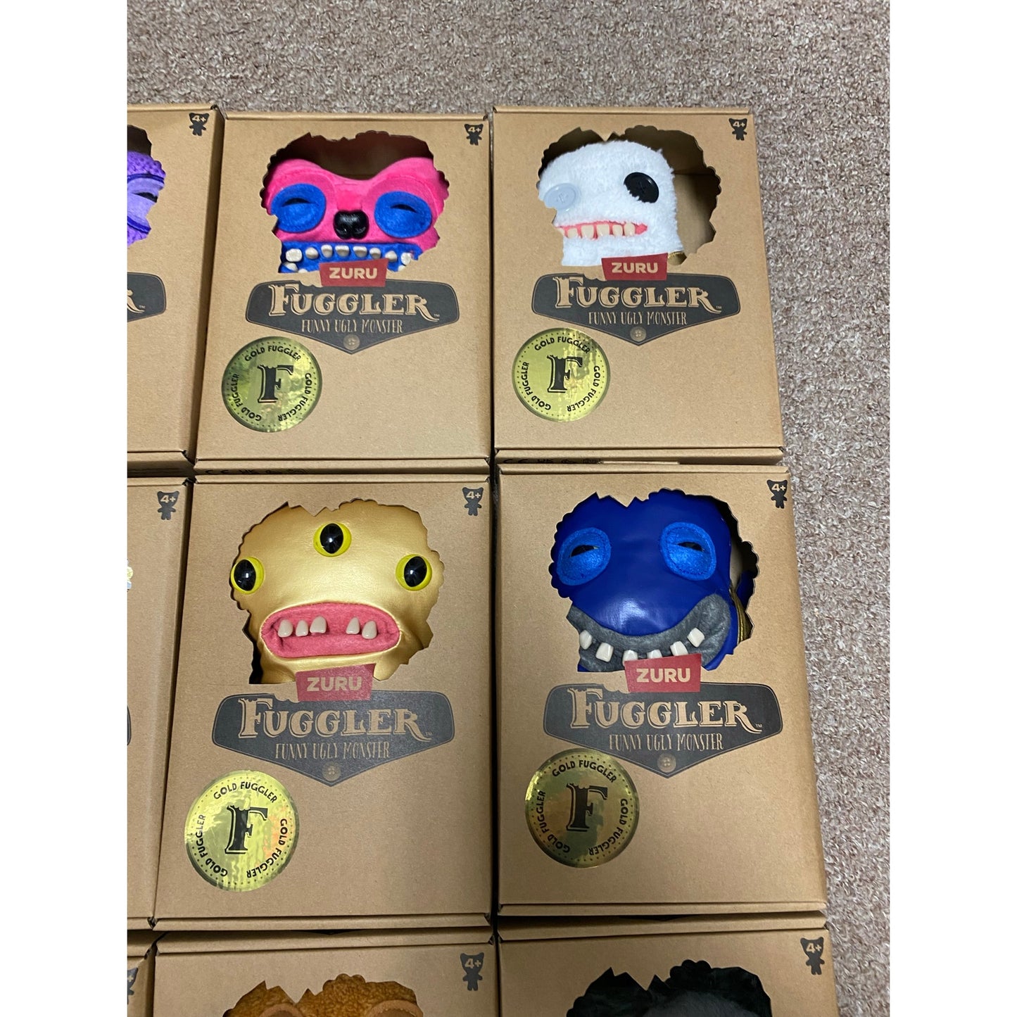 Fuggler 9" Gold Fugg In Window Box Series 1